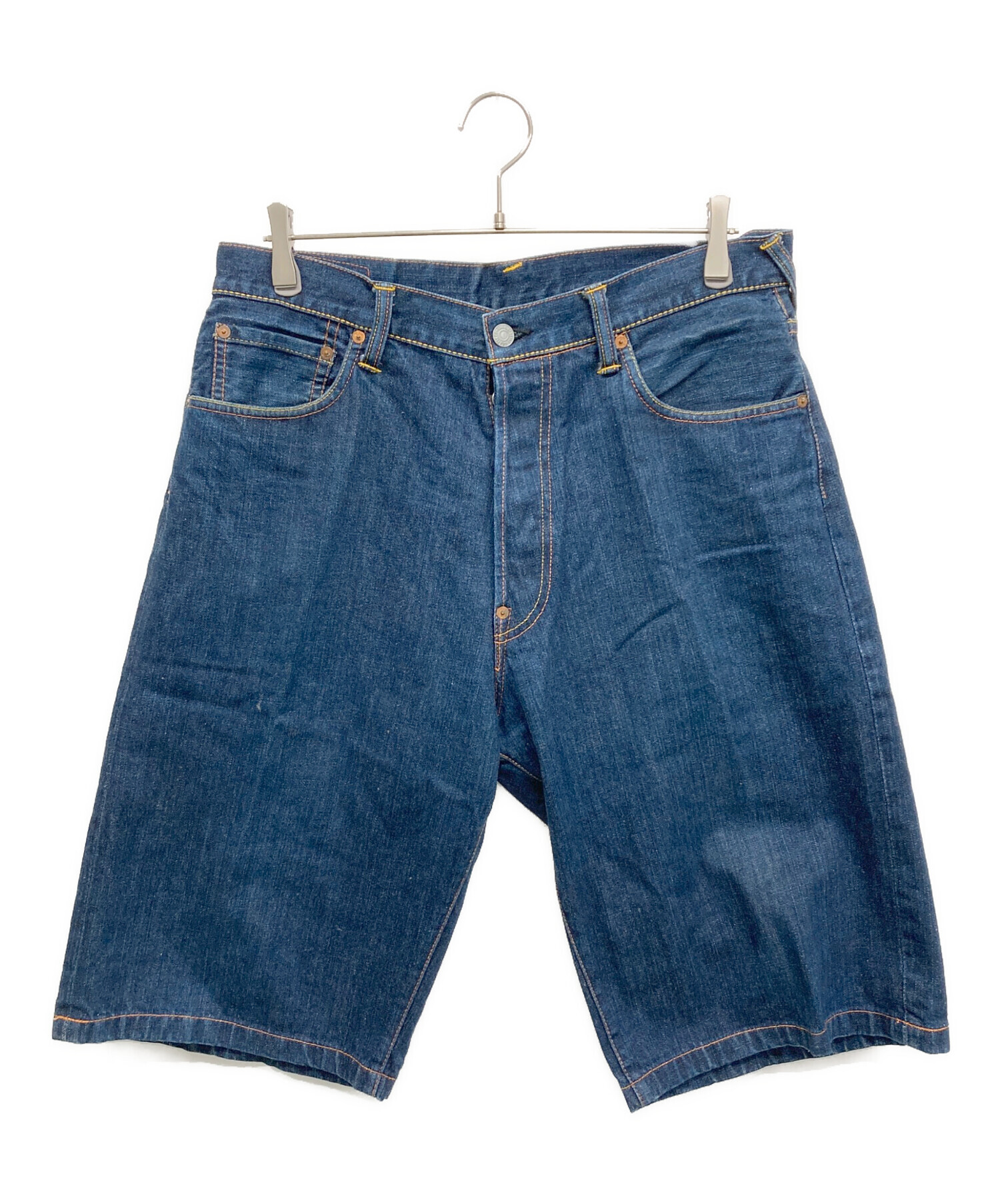 中古・古着通販】EVISU (エヴィス) デニムハーフパンツ インディゴ