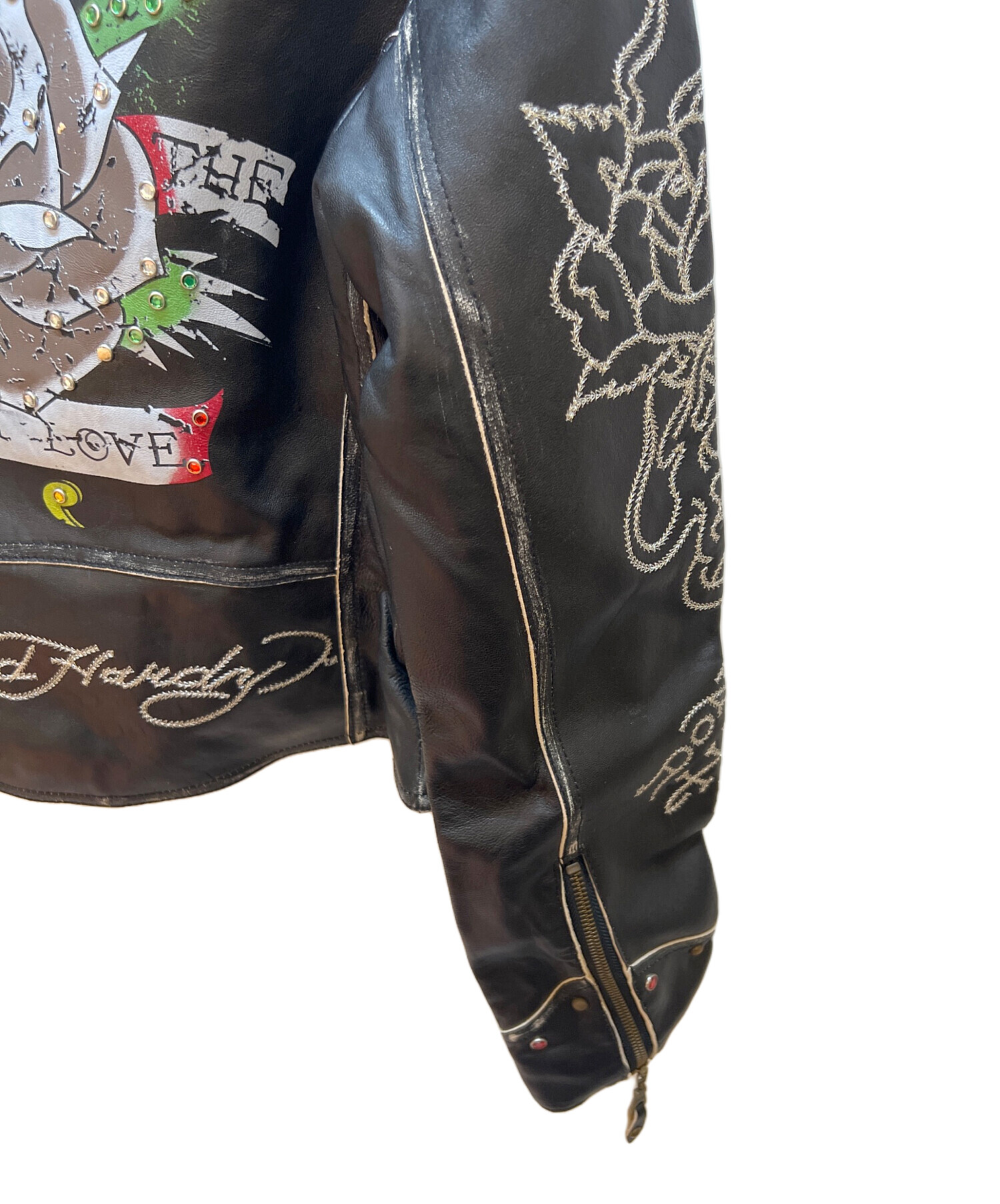 中古・古着通販】Ed Hardy (エド ハーディー) レザージャケット