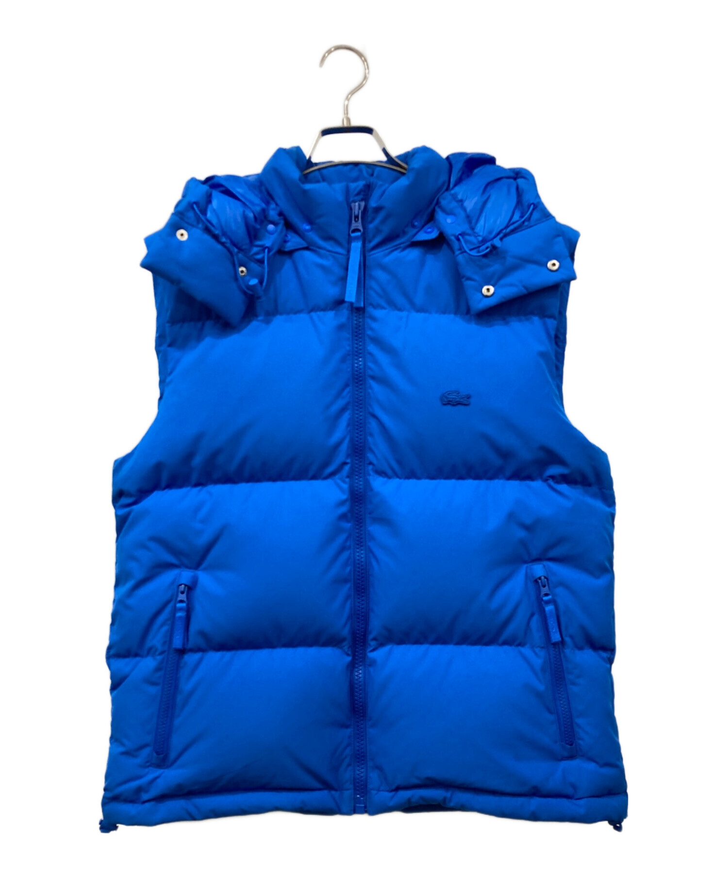 中古・古着通販】LACOSTE (ラコステ) ダウンベスト ブルー サイズ:M