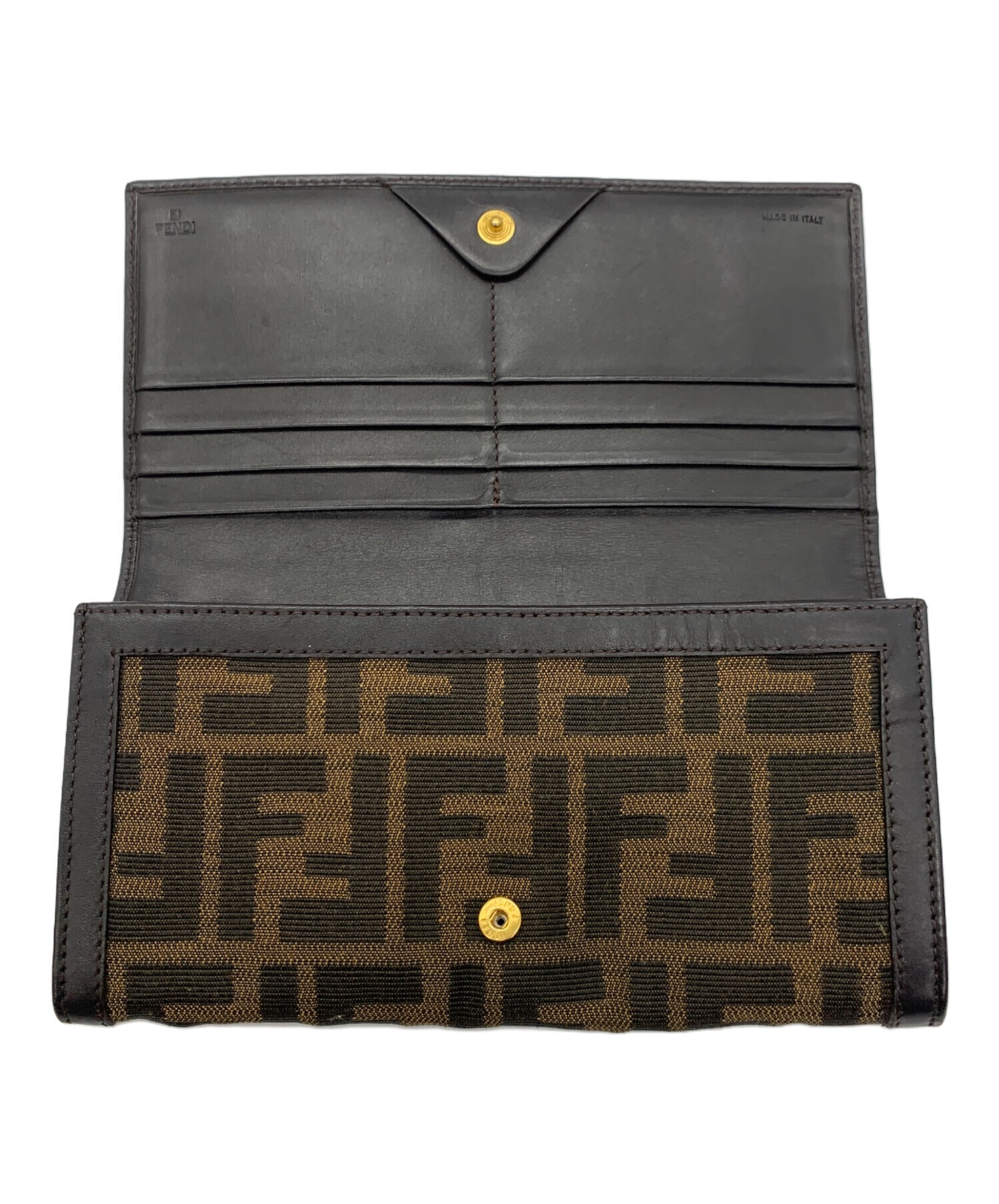中古・古着通販】FENDI (フェンディ) ズッカ 長財布 ブラウン