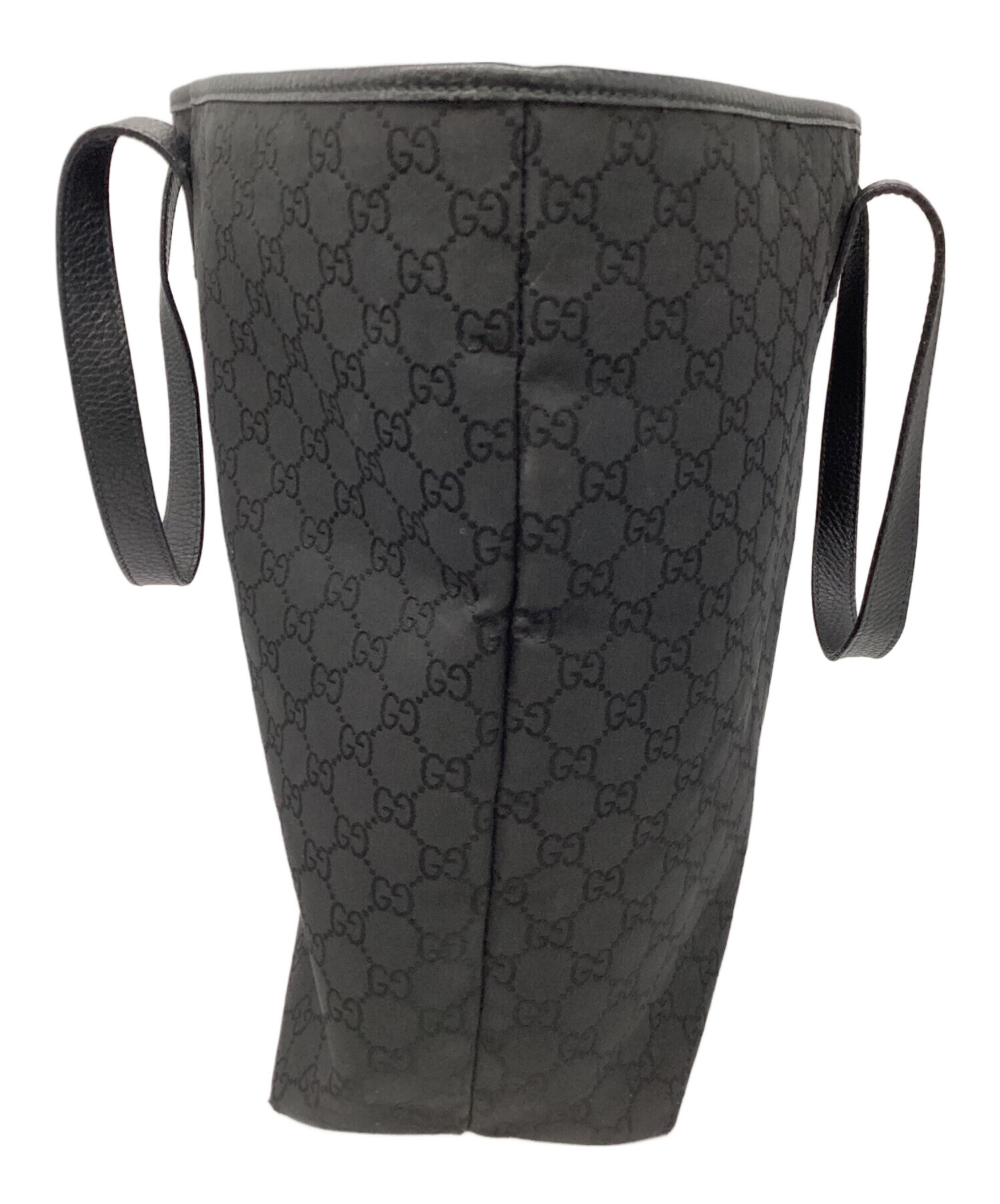 中古・古着通販】GUCCI (グッチ) GGキャンバストートバッグ ブラック