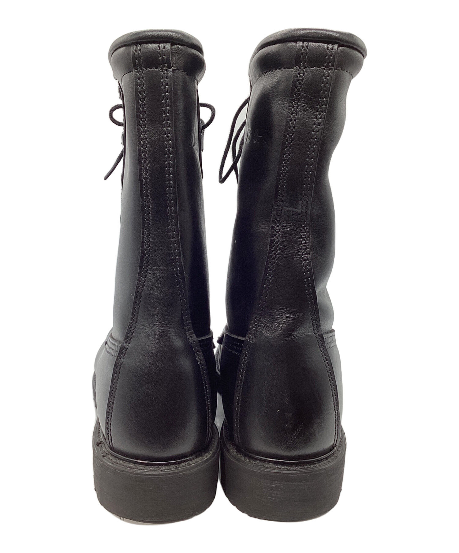 中古・古着通販】vibram (ビブラム) ミリタリー調ブーツ ブラック