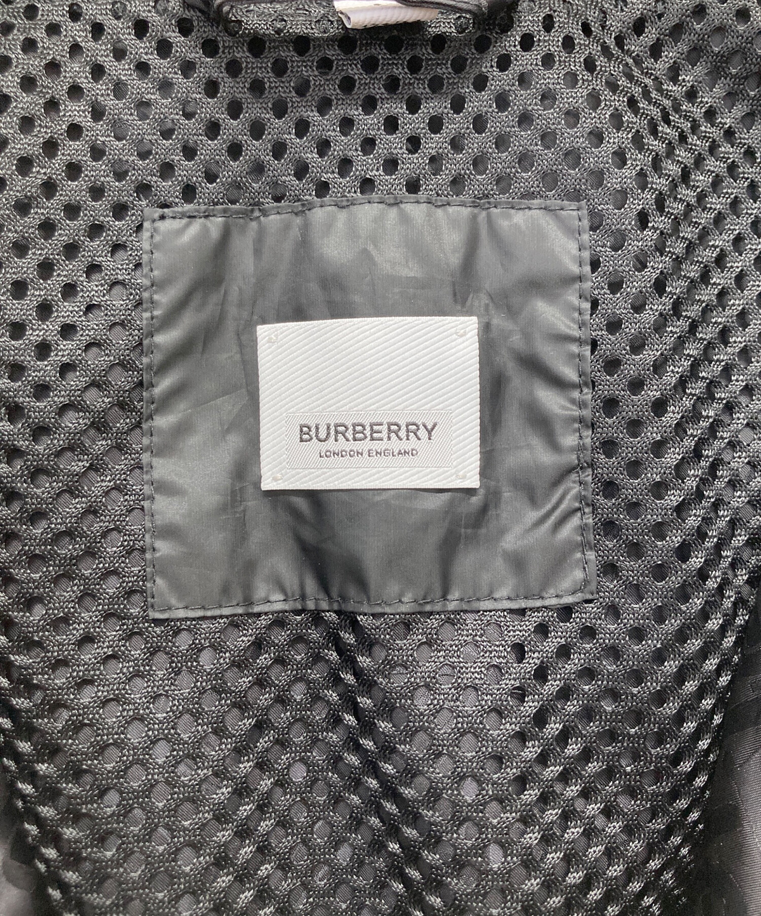 中古・古着通販】BURBERRY (バーバリー) ナイロンジャケット ブラック