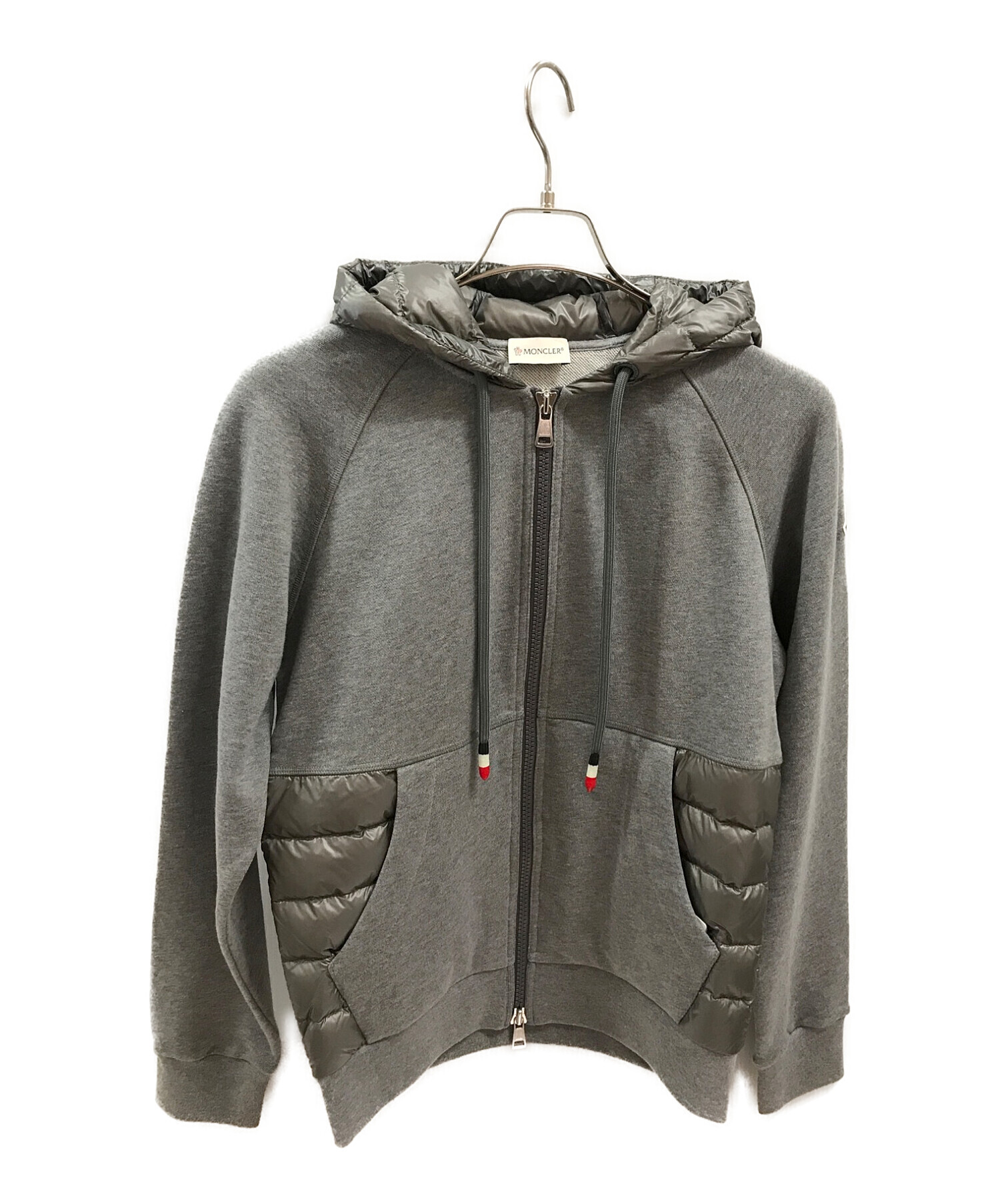 中古・古着通販】MONCLER (モンクレール) ダウンカーディガン グレー