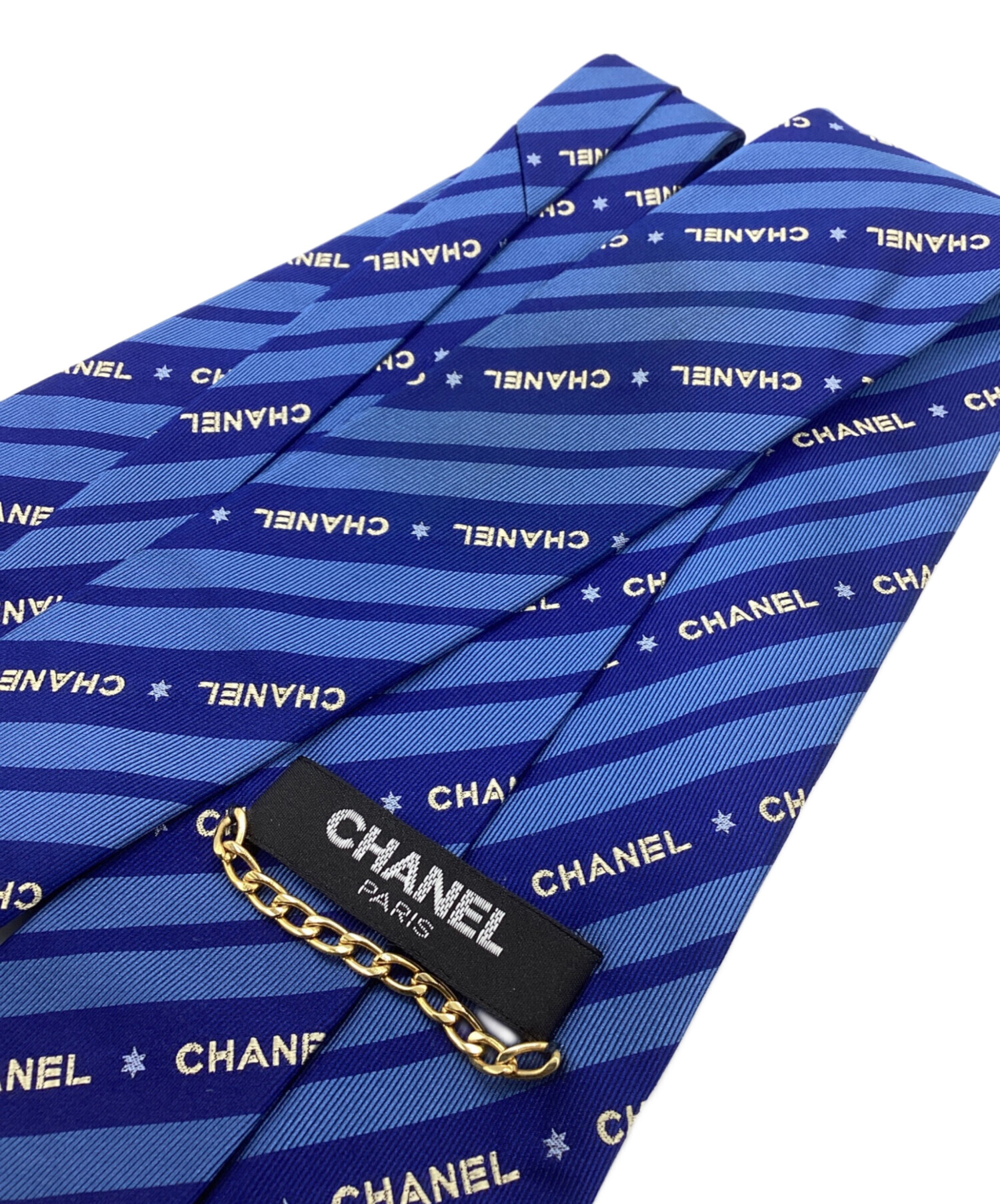 中古・古着通販】CHANEL (シャネル) ネクタイ スカイブルー×ブルー