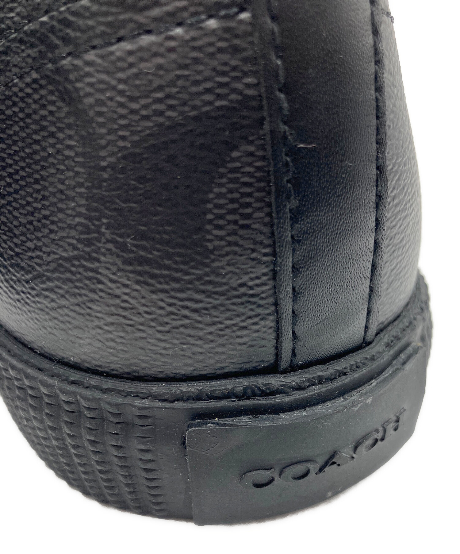 中古・古着通販】COACH (コーチ) ハイカットスニーカー ブラック