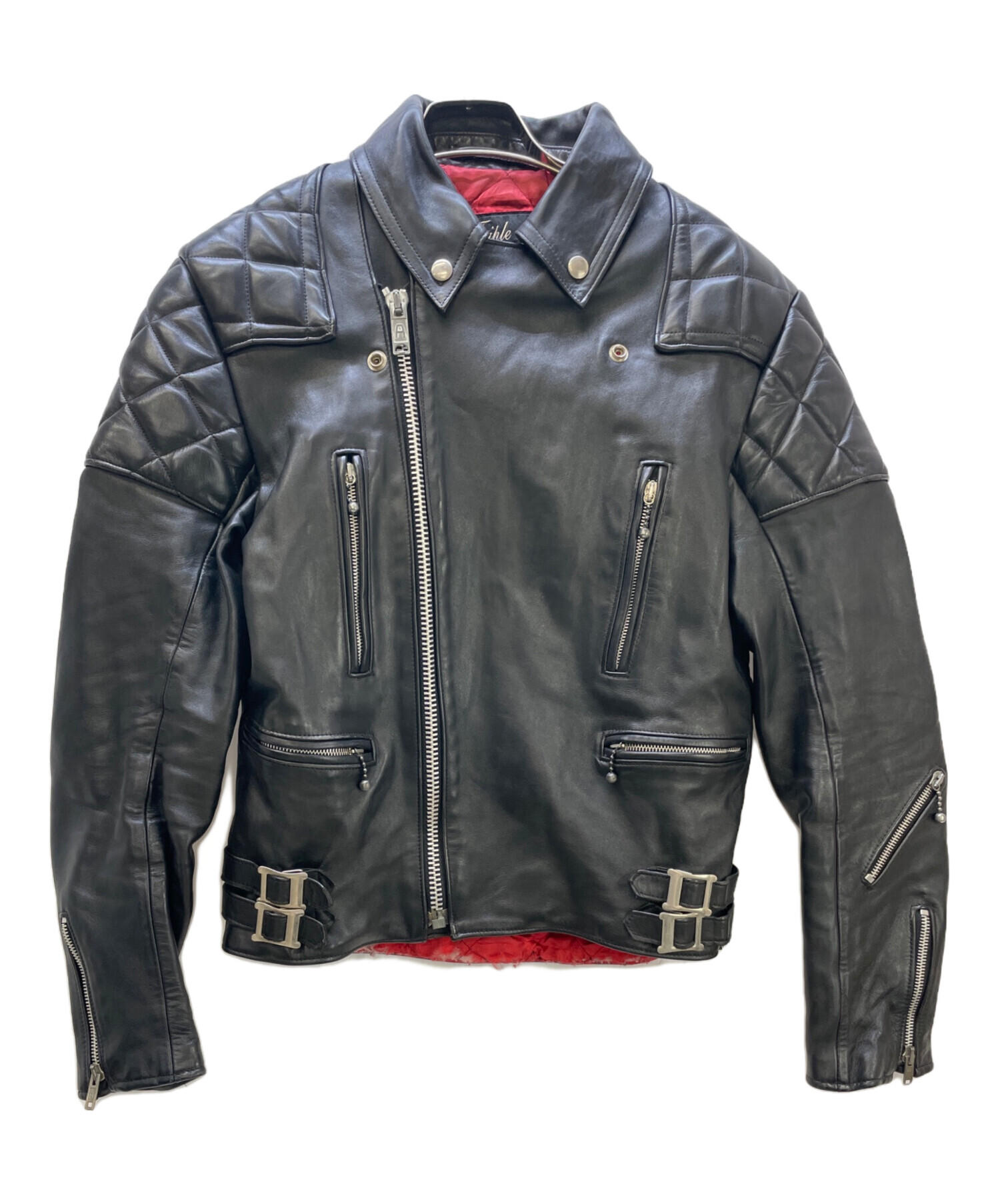 中古・古着通販】666 (666) ライダースジャケット ブラック サイズ:36