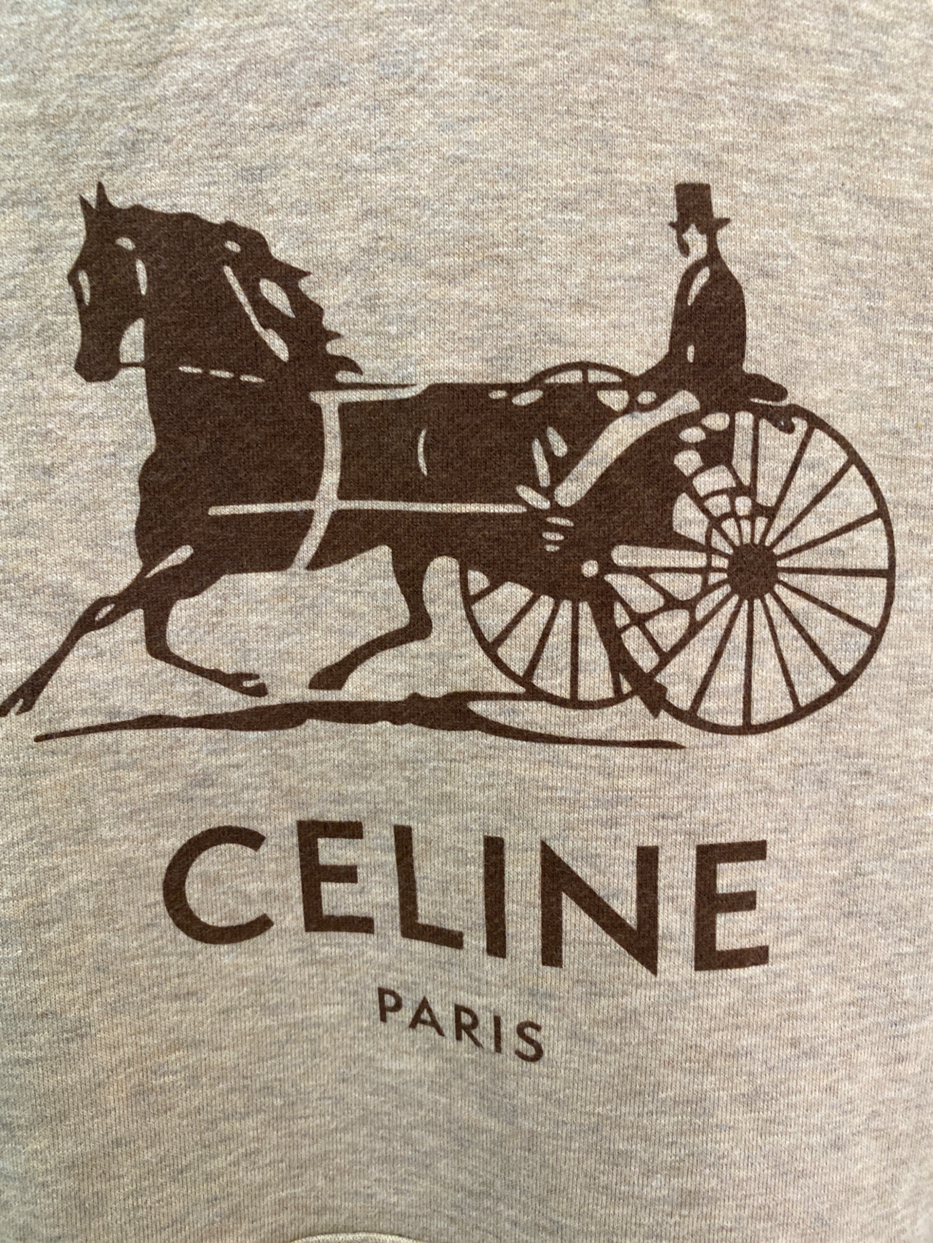 中古・古着通販】CELINE (セリーヌ) サルキーロゴプルオーバーパーカー