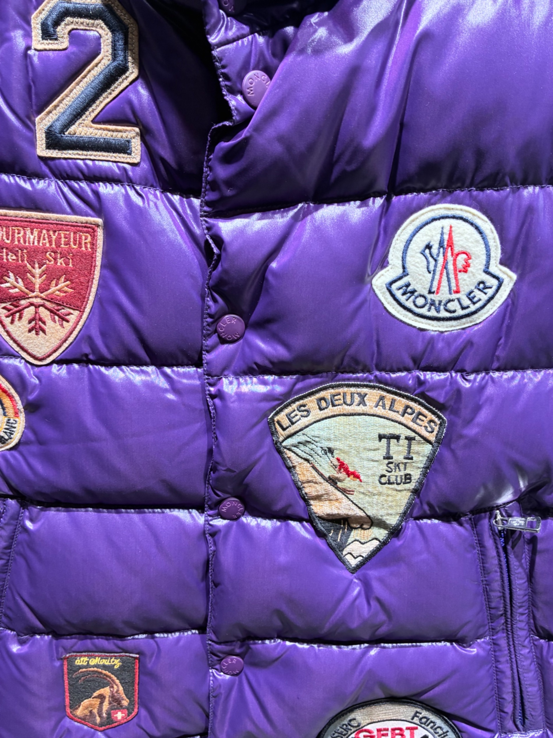 中古・古着通販】MONCLER (モンクレール) ダウンベスト パープル