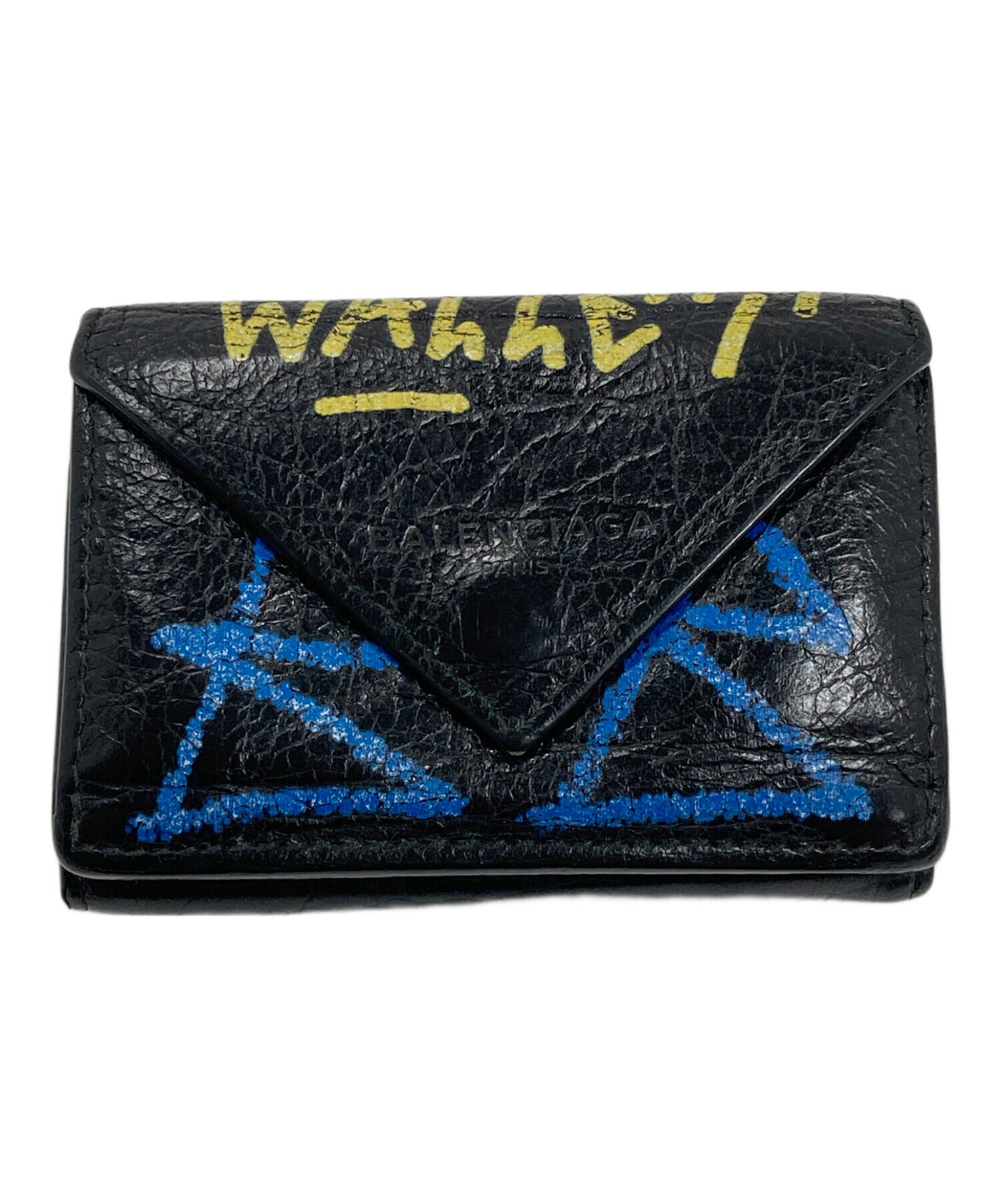 中古・古着通販】BALENCIAGA (バレンシアガ) グラフィティ 3つ折り財布