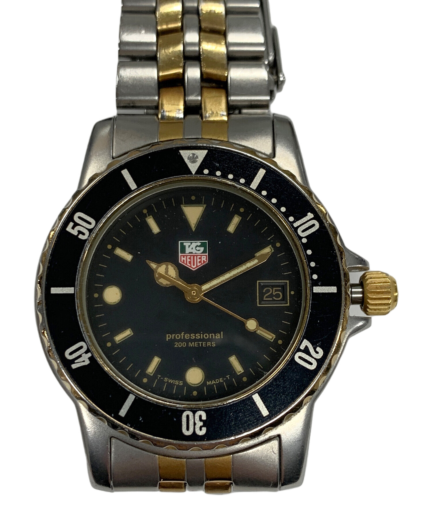 中古・古着通販】TAG HEUER (タグホイヤー) 腕時計 クォーツ ブラック