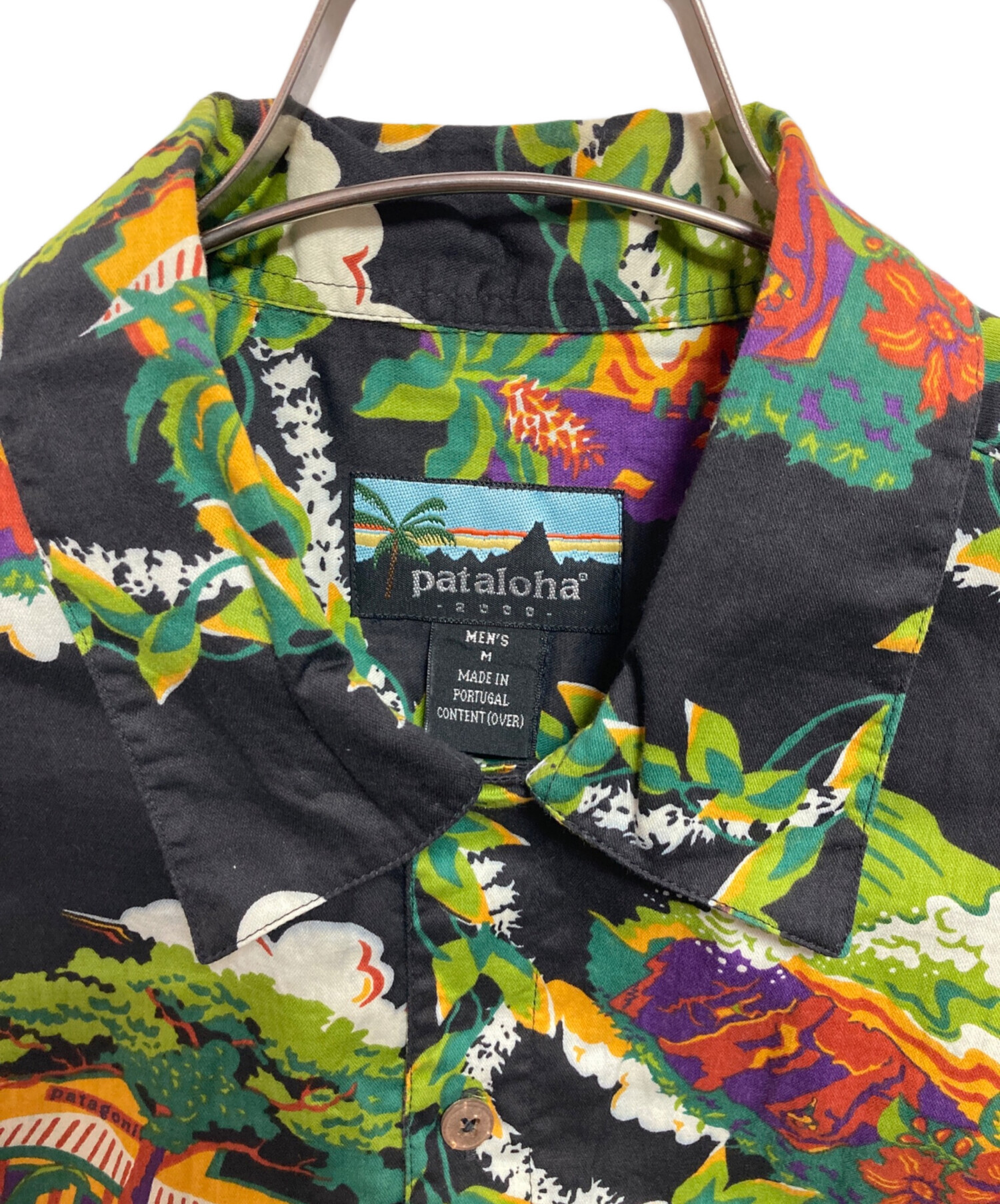 中古・古着通販】pataloha (パタロハ) アロハシャツ ブラック×グリーン