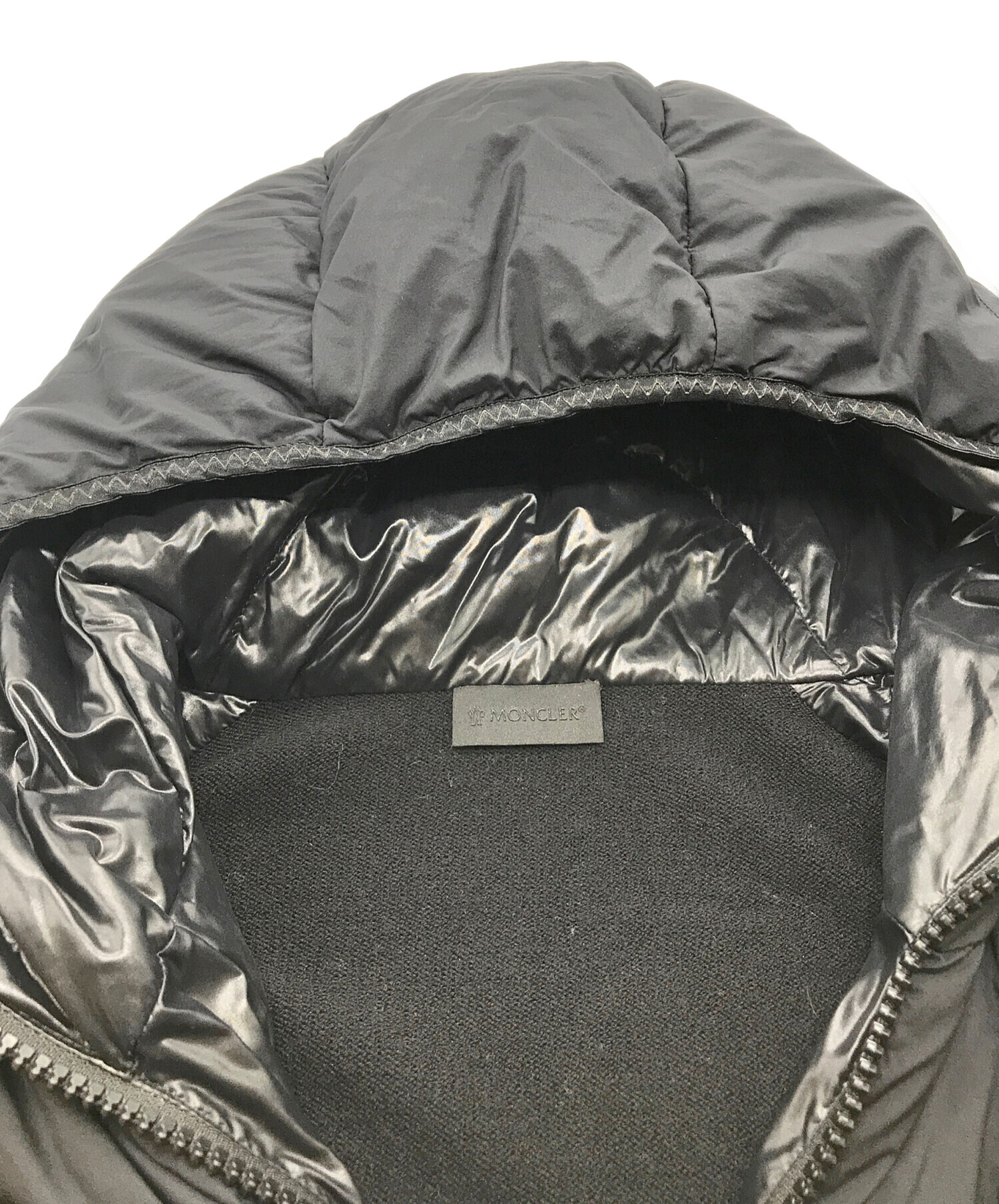 中古・古着通販】MONCLER (モンクレール) ニット切替ダウンジャケット