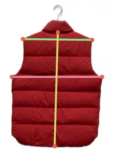中古・古着通販】TATRAS (タトラス) リバーシブルダウンベスト レッド