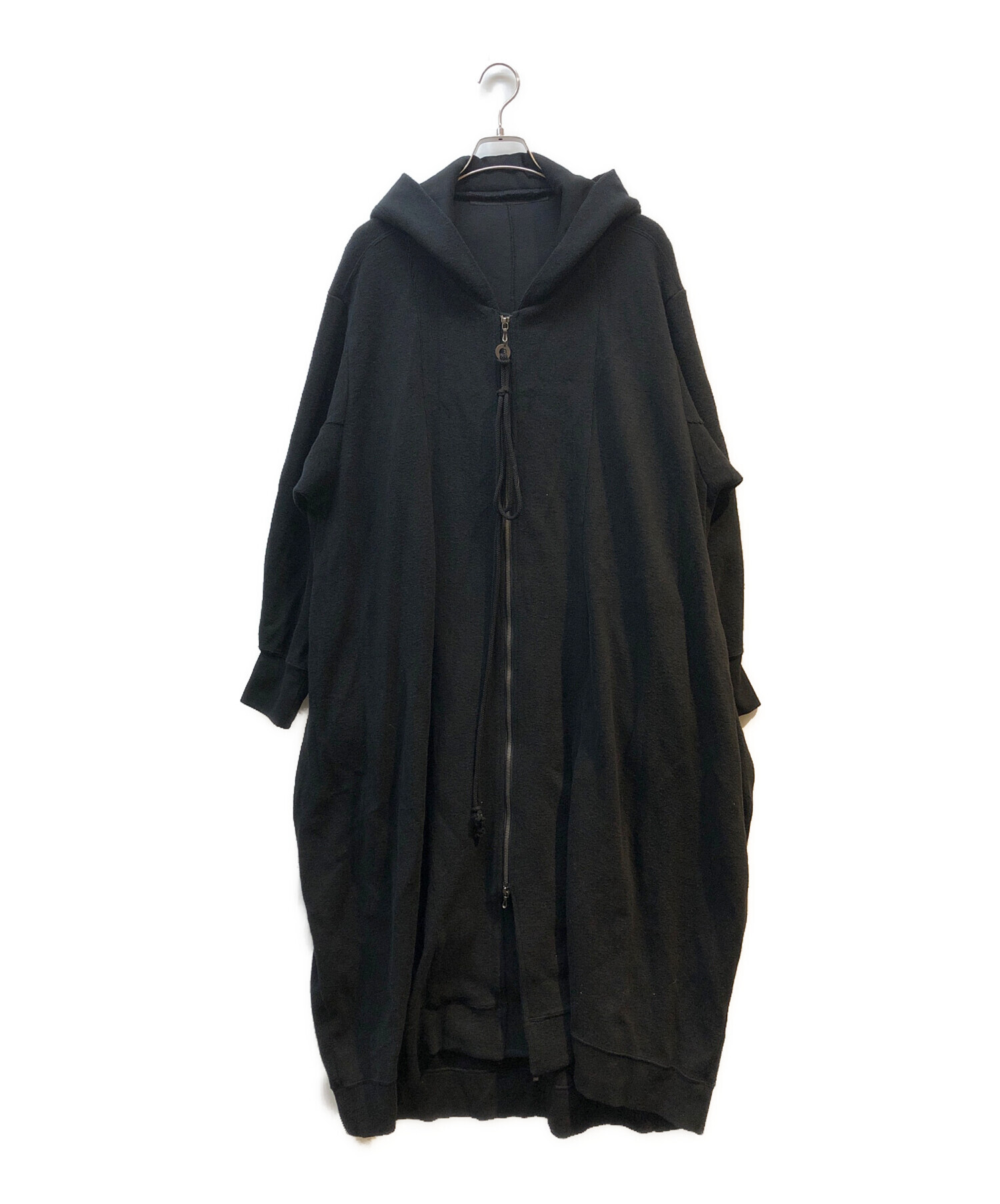 中古・古着通販】JULIUS (ユリウス) ロングジップパーカー ブラック