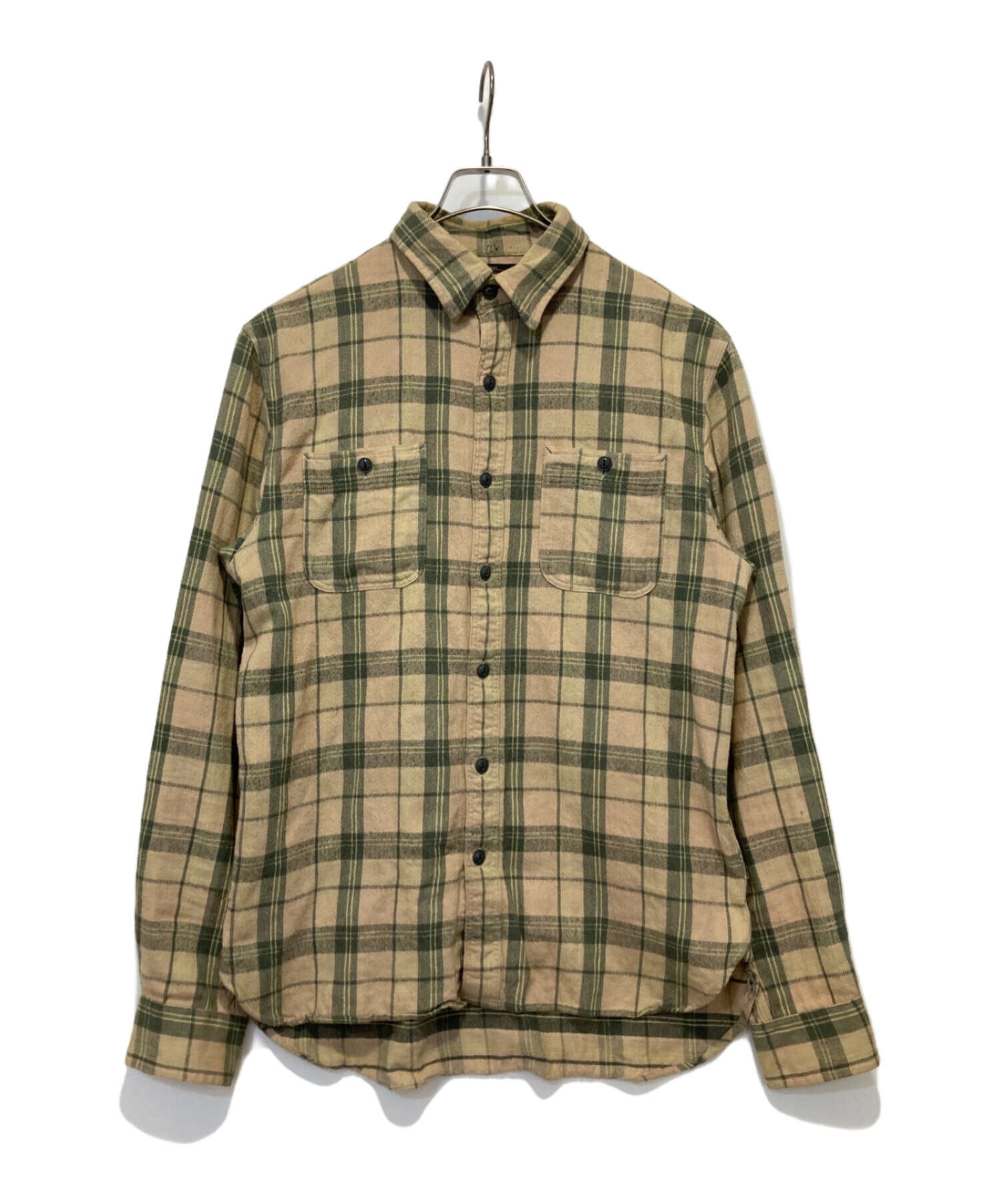 中古・古着通販】RRL (ダブルアールエル) チェックシャツ グリーン