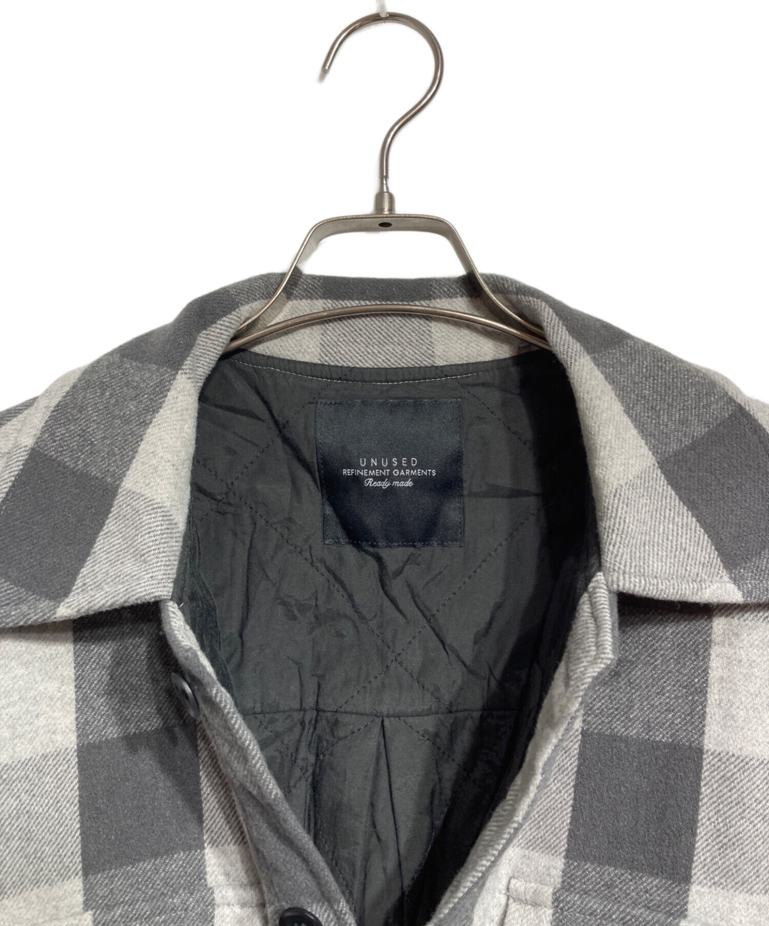 中古・古着通販】UNUSED (アンユーズド) CPOブロックチェックシャツ