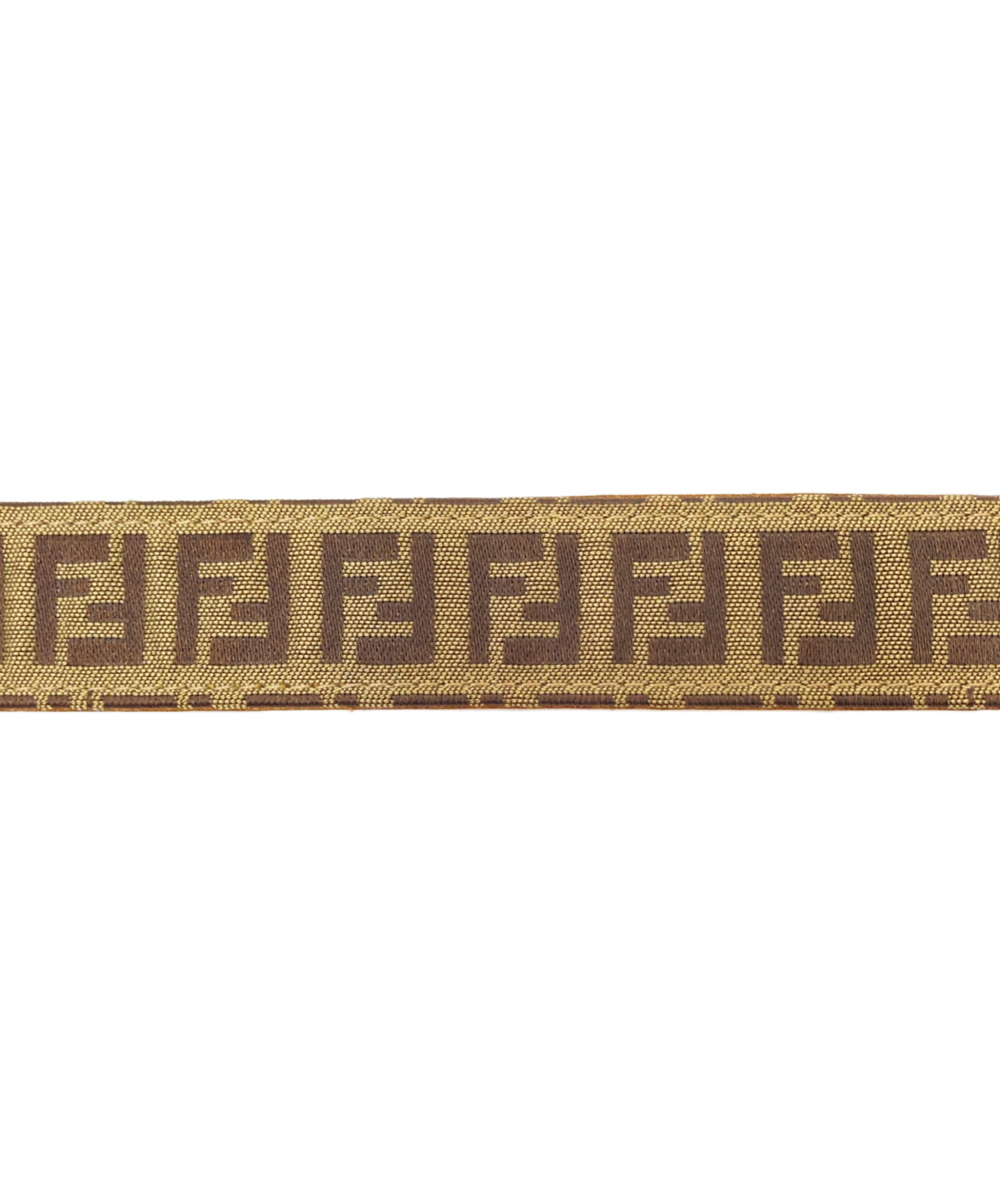 中古・古着通販】FENDI (フェンディ) FFロゴベルト ブラウン×ベージュ