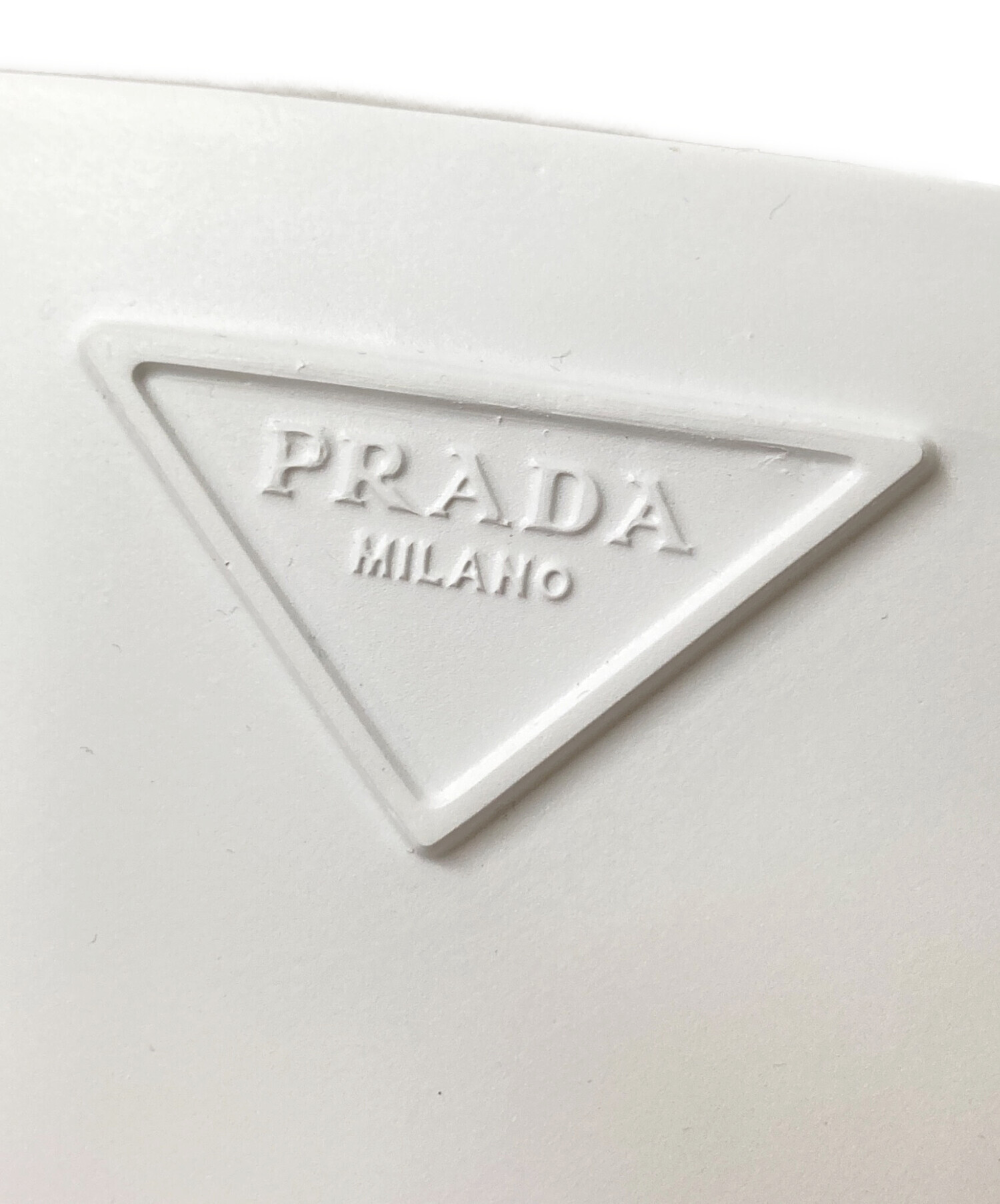 中古・古着通販】PRADA (プラダ) レインブーツ ホワイト サイズ:39