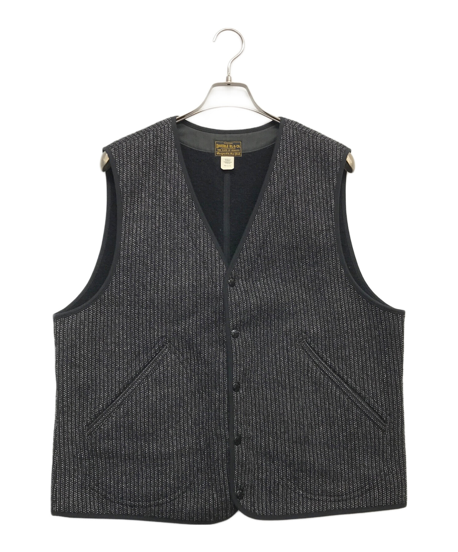 中古・古着通販】RRL (ダブルアールエル) ウールコットンベスト グレー