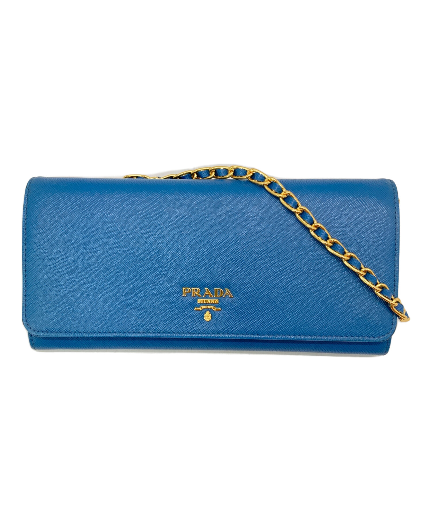 中古・古着通販】PRADA (プラダ) サフィアーノメタル チェーン