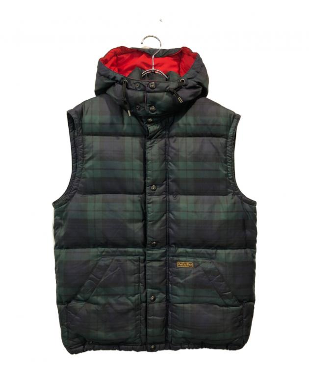 キ*カ様 Ralph Lauren 名作 ブラックウォッチ ダウンベスト 80' 中古