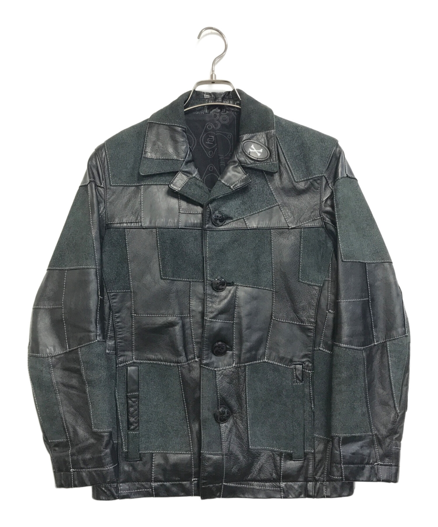 中古・古着通販】NEIGHBORHOOD (ネイバーフッド) パッチワークレザー
