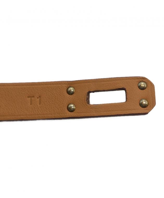 中古・古着通販】HERMES (エルメス) レザーブレスレット ミニ・ケリー