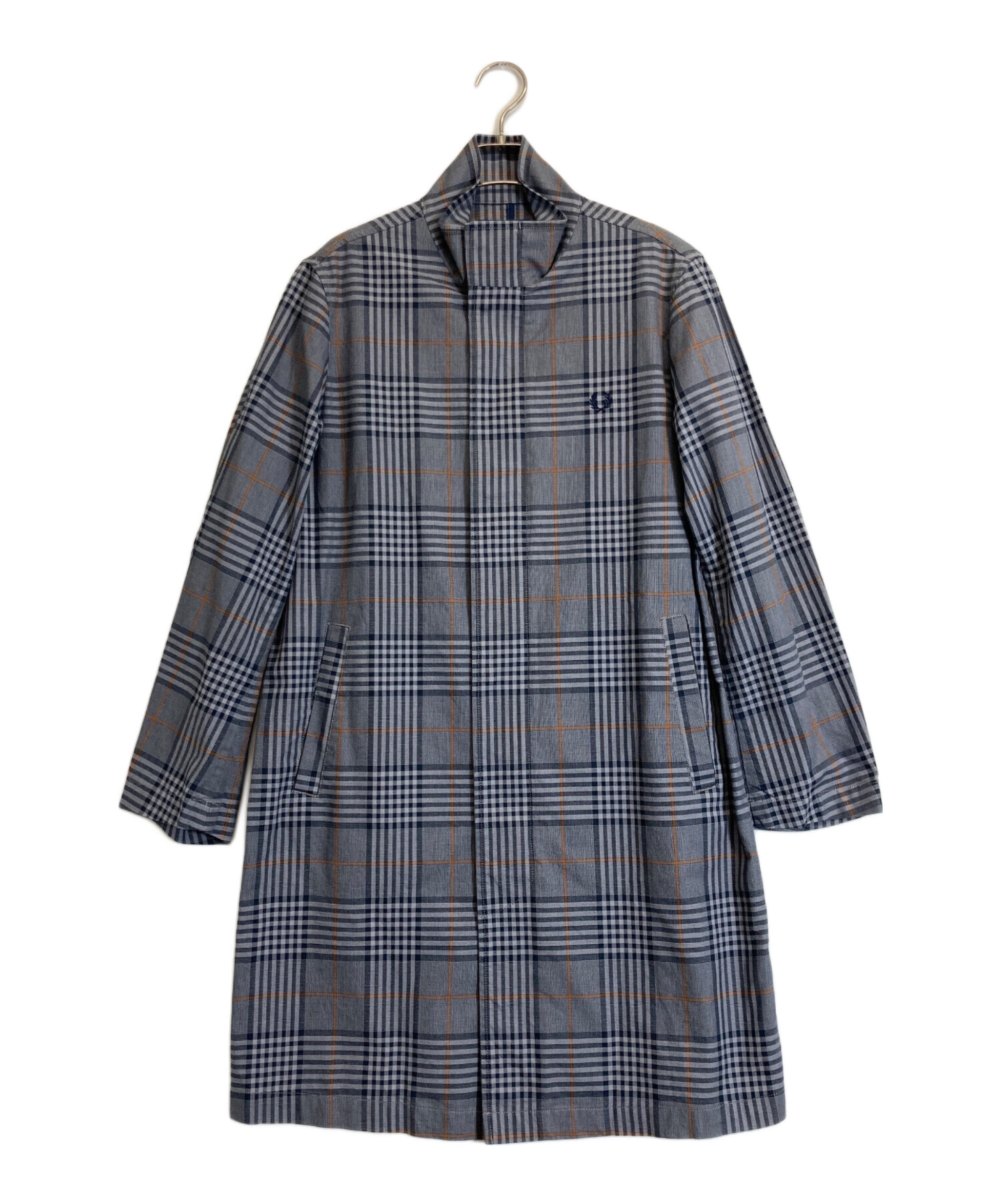 中古・古着通販】FRED PERRY (フレッドペリー) チェックコート グレー