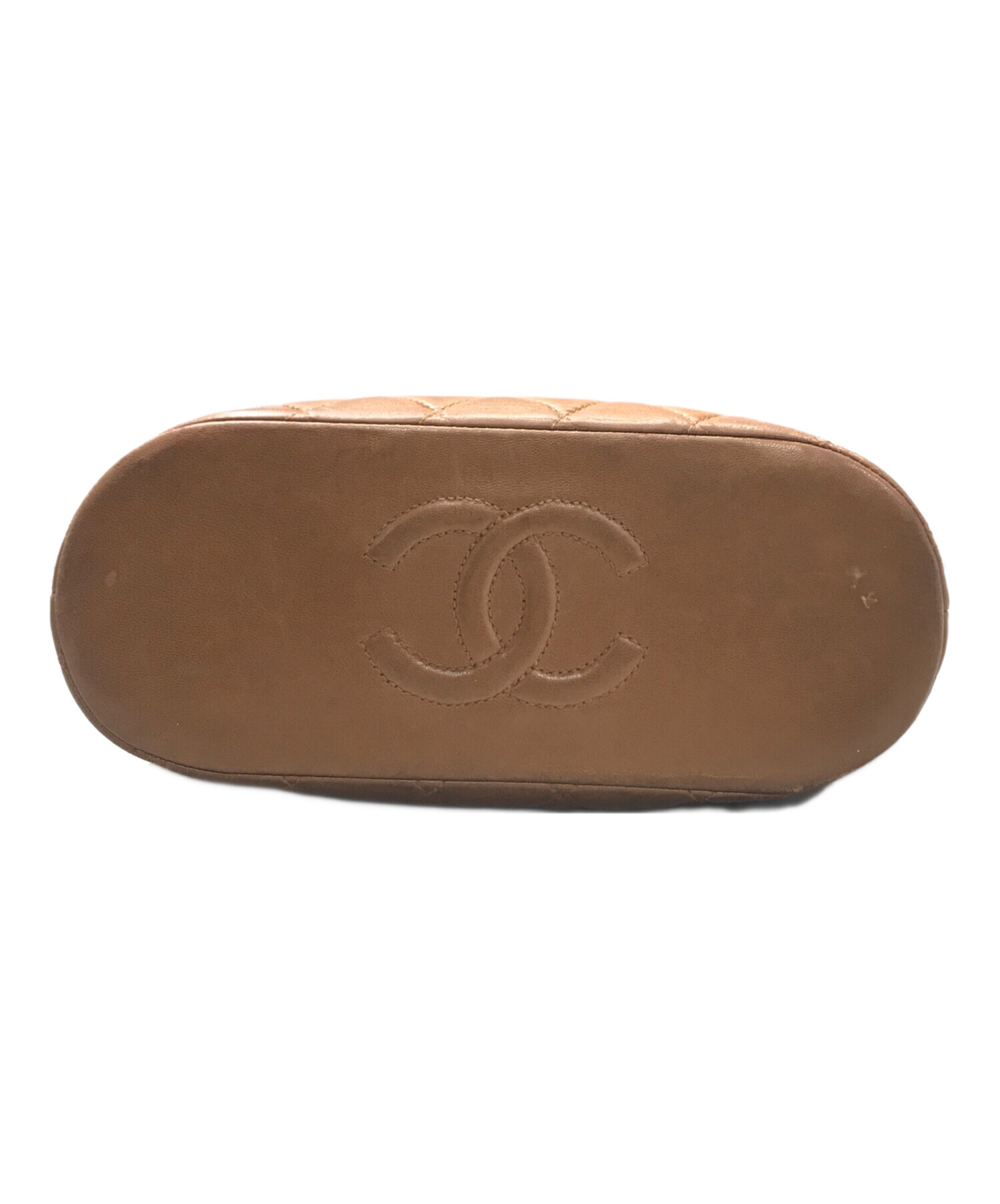 中古・古着通販】CHANEL (シャネル) キルティングレザーハンドバッグ