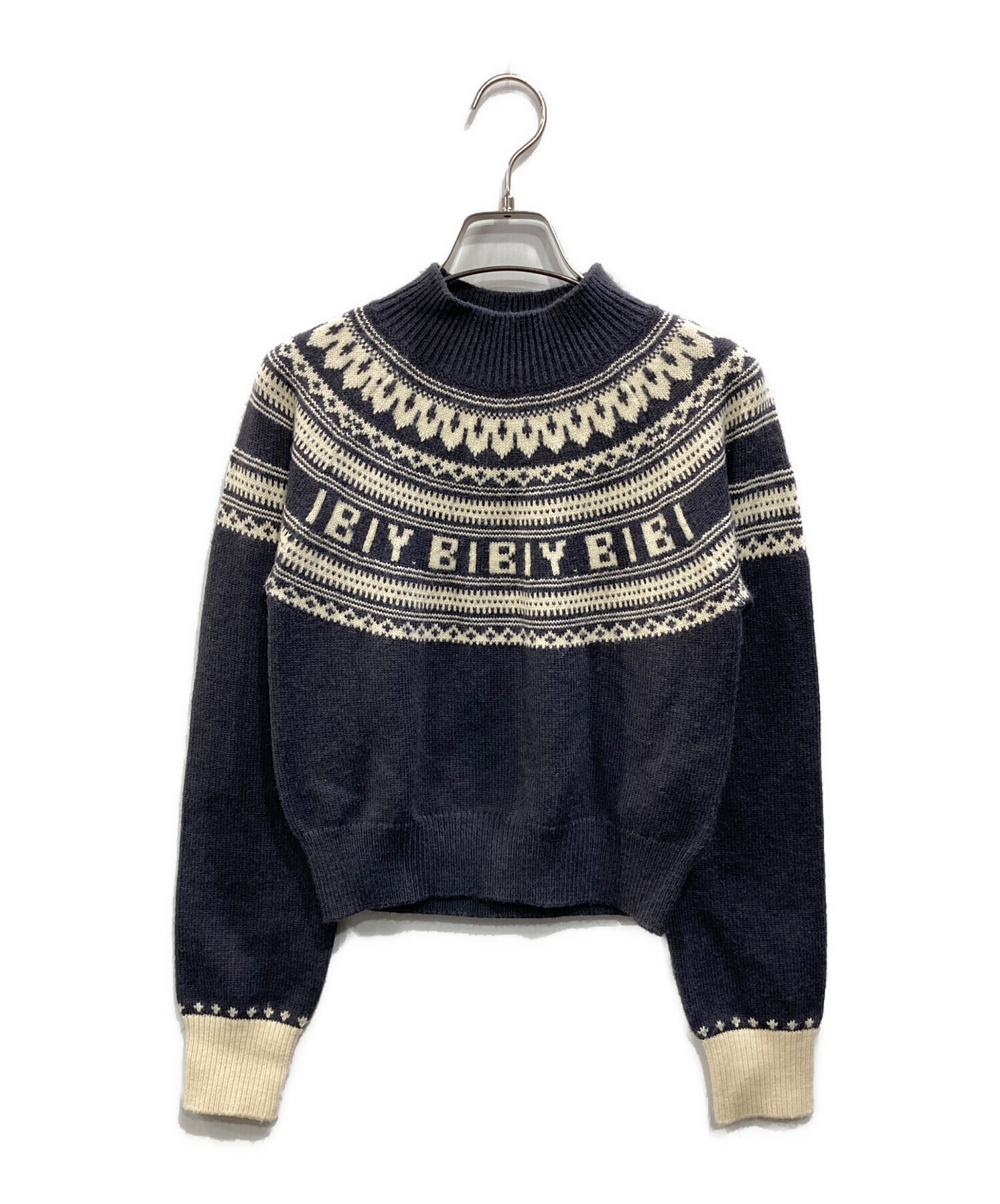 中古・古着通販】Bibiy. (ビビィ) HOLIDAY KNIT ネイビー サイズ:Free