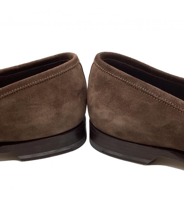 中古・古着通販】Santoni (サントーニ) スウェードローファー ブラウン