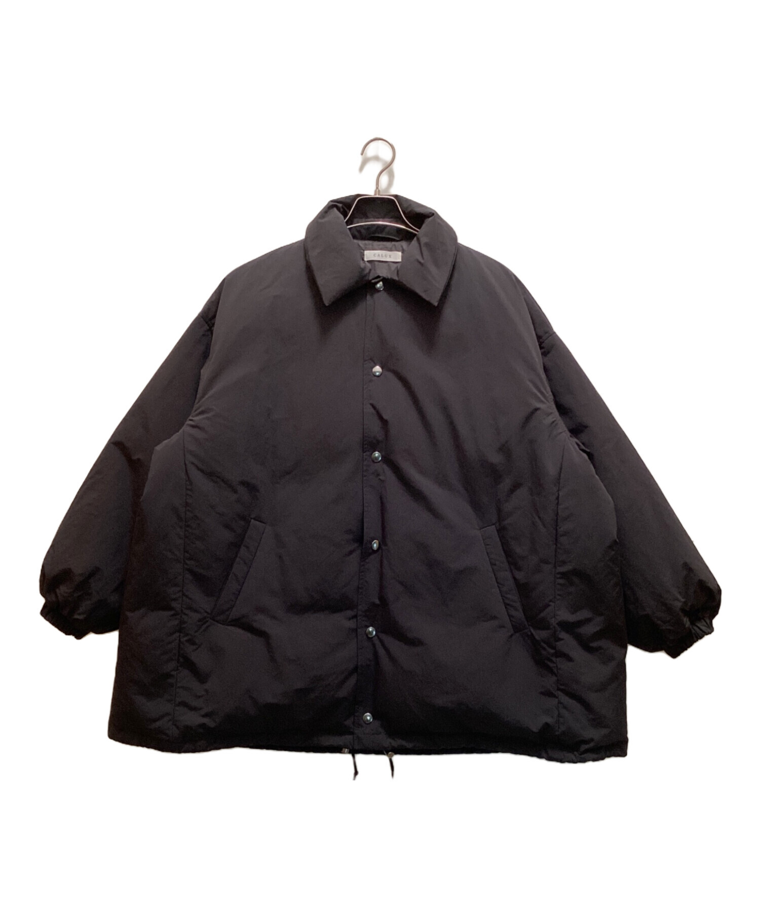 中古・古着通販】CALUX (キャラクス) PUFFER COACH JACKET ブラック