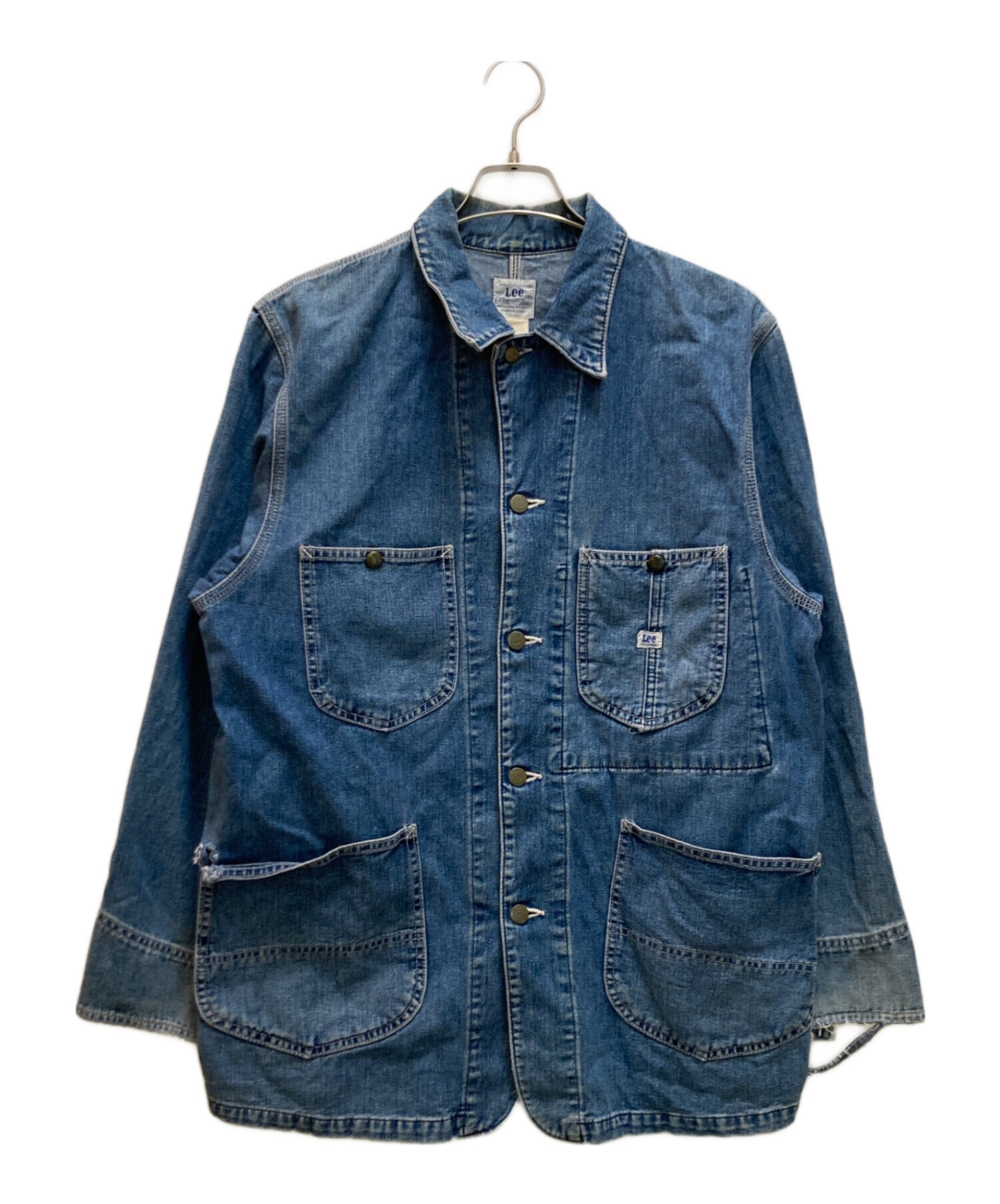 中古・古着通販】LEE (リー) 復刻91-Jデニムカバーオール ブルー