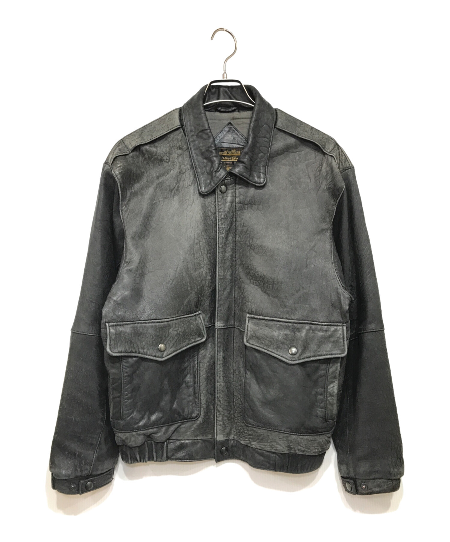 中古・古着通販】Eddie Bauer (エディーバウアー) 黒タグ レザー