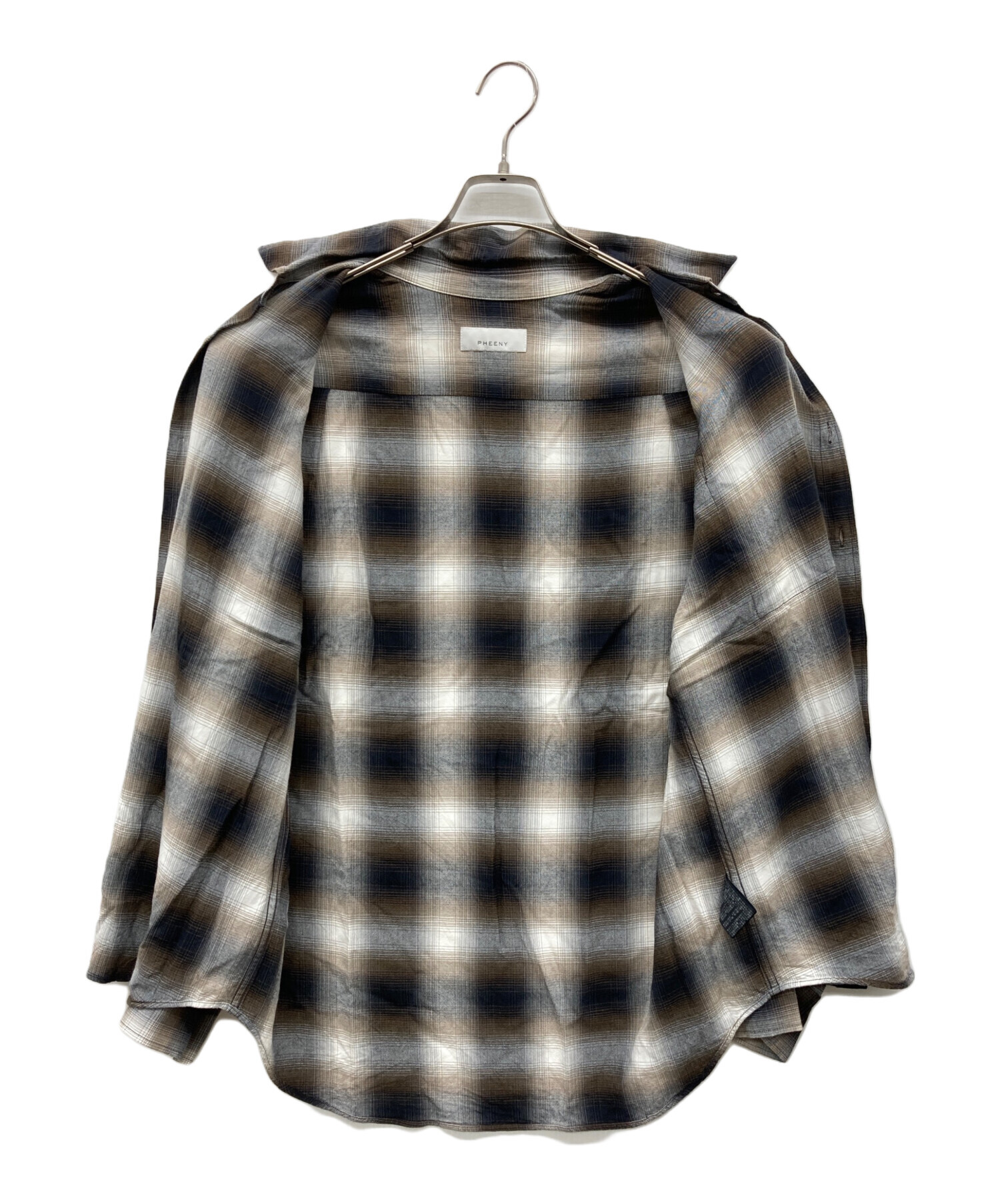 中古・古着通販】PHEENY (フィーニー) レーヨンオンブレチェックシャツ
