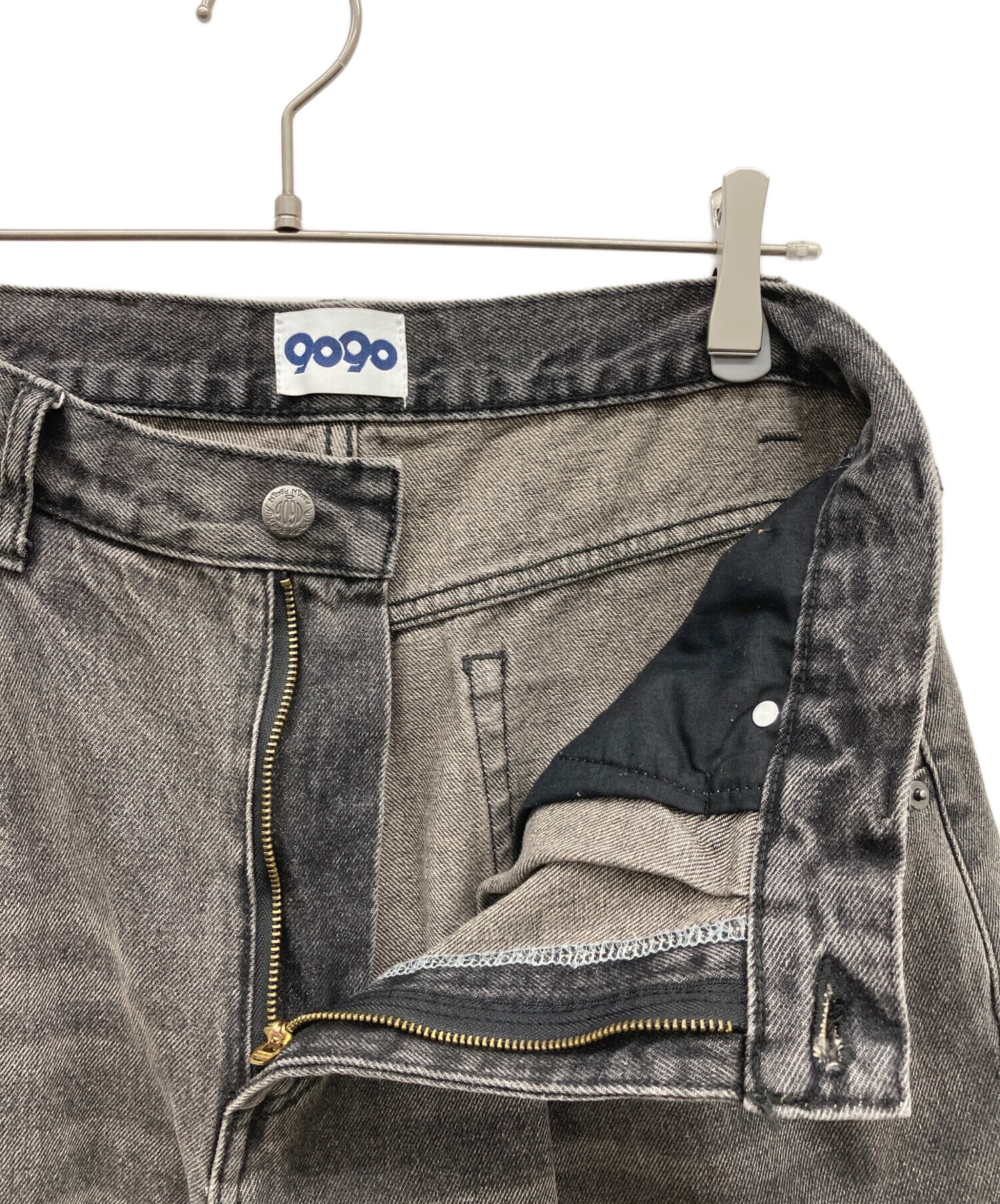 中古・古着通販】9090 (9090) デニムパンツ ブラック サイズ:M