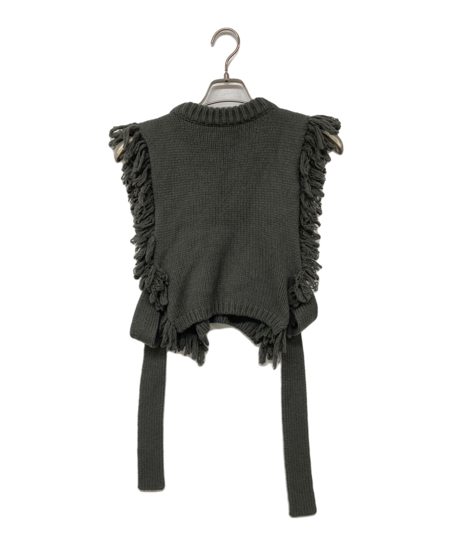 中古・古着通販】HYKE (ハイク) FRINGE SWEATER VEST / フリンジ