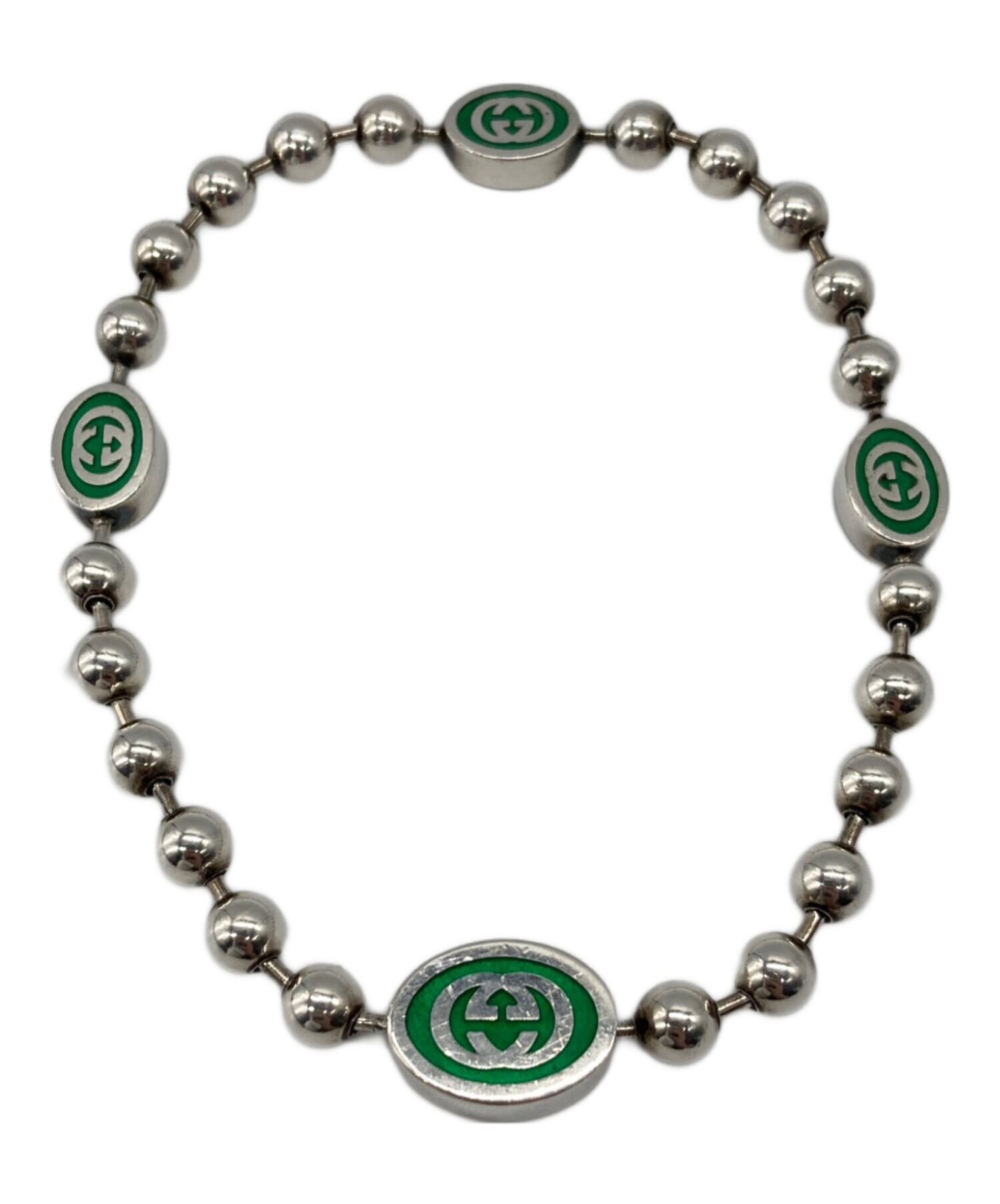 中古・古着通販】GUCCI (グッチ) インターロッキングボールチェーン