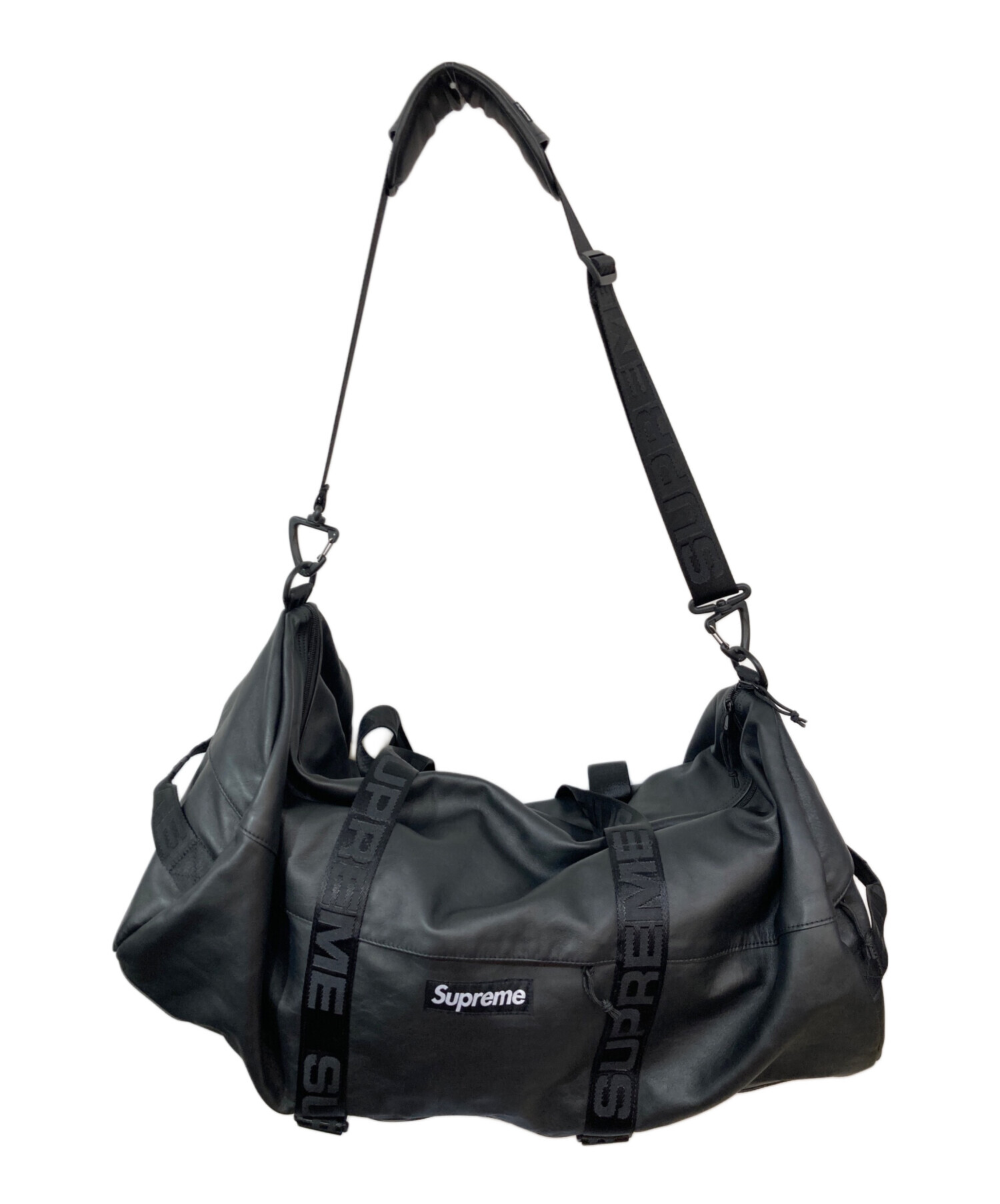 中古・古着通販】SUPREME (シュプリーム) Leather Large Duffle Bag