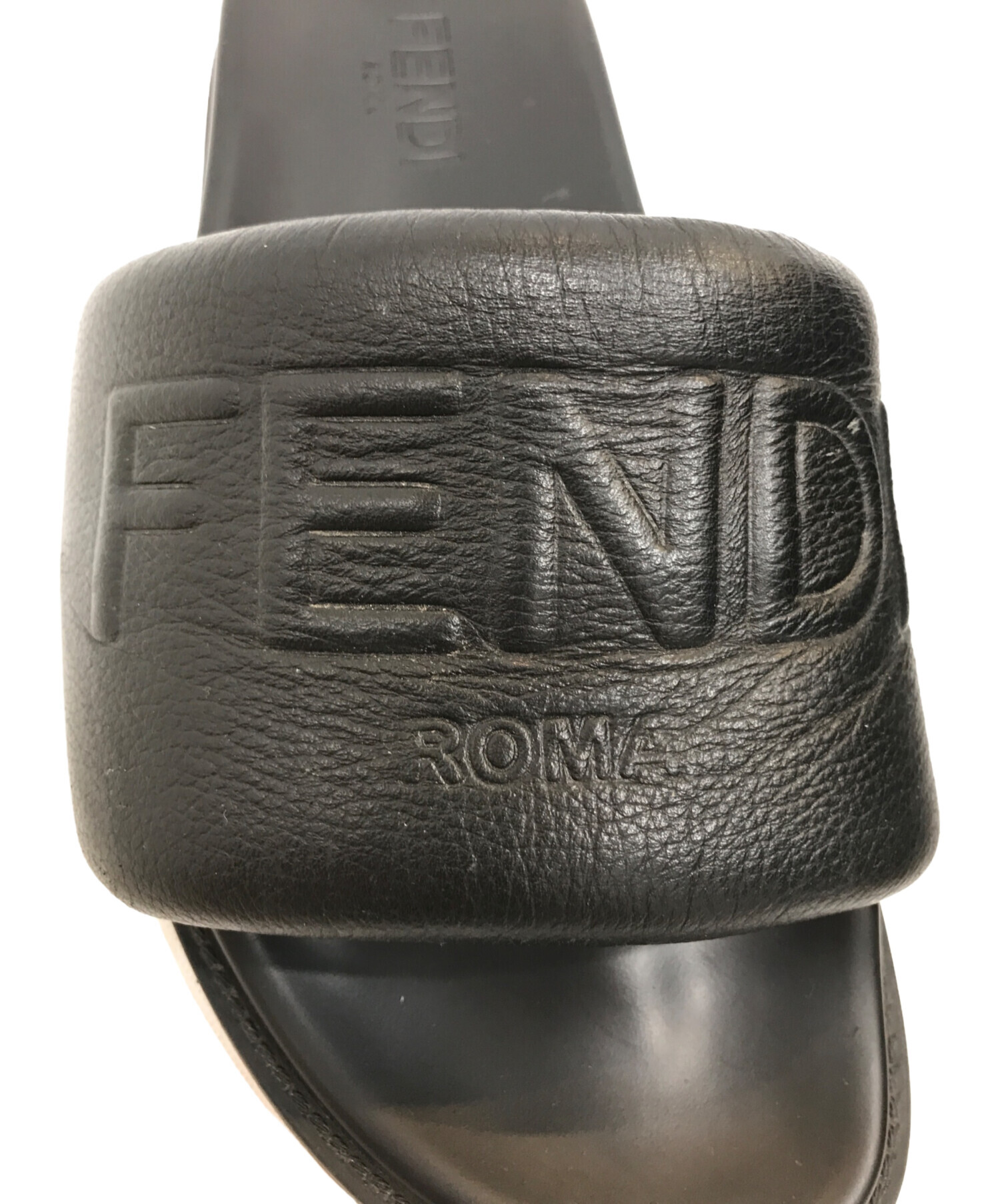 中古・古着通販】FENDI (フェンディ) スライドサンダル ブラック