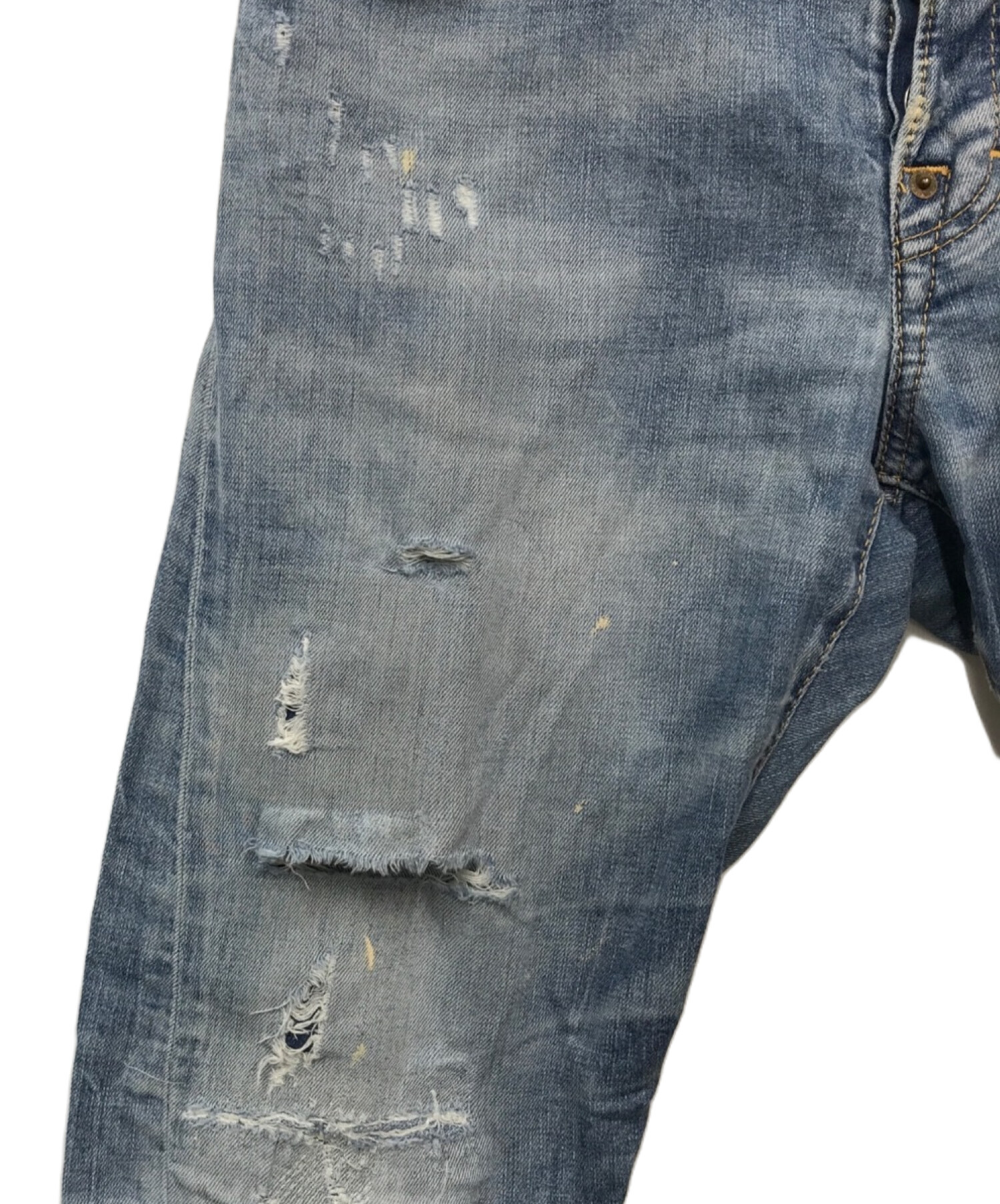 中古・古着通販】DSQUARED2 (ディースクエアード) ダメージデニム