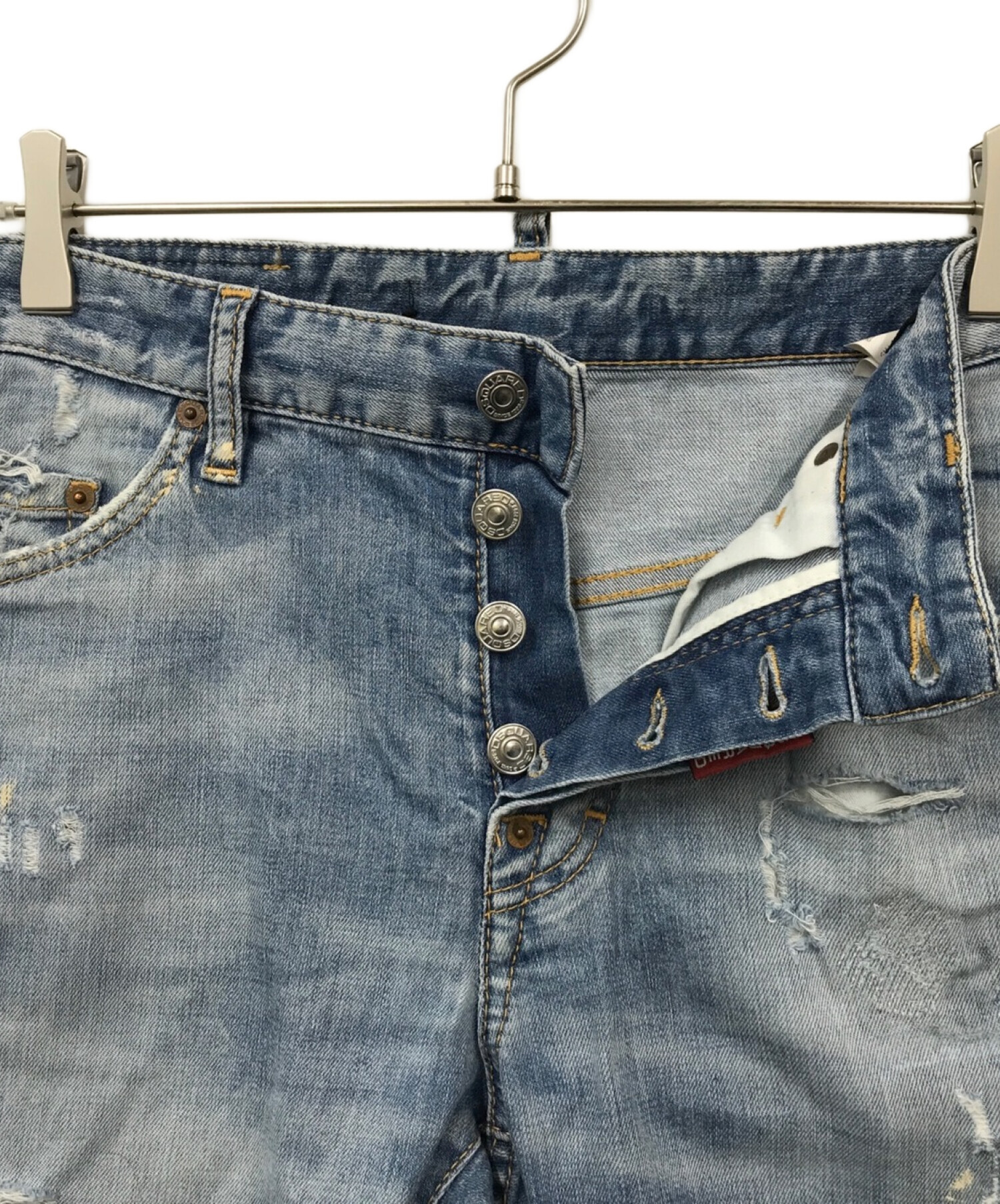中古・古着通販】DSQUARED2 (ディースクエアード) ダメージデニム