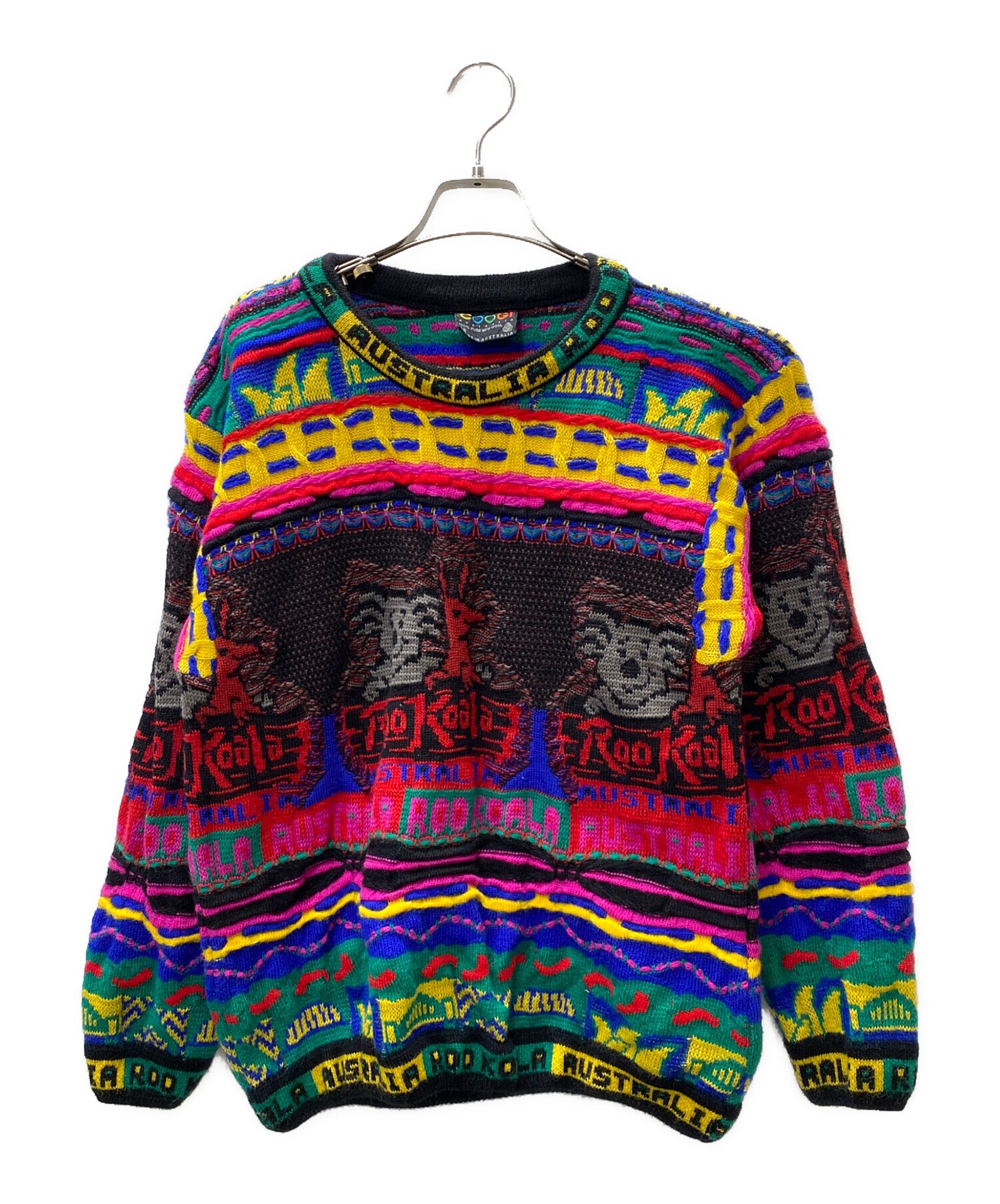中古・古着通販】Coogi (クージー) 3Dニット マルチカラー サイズ:SIZE