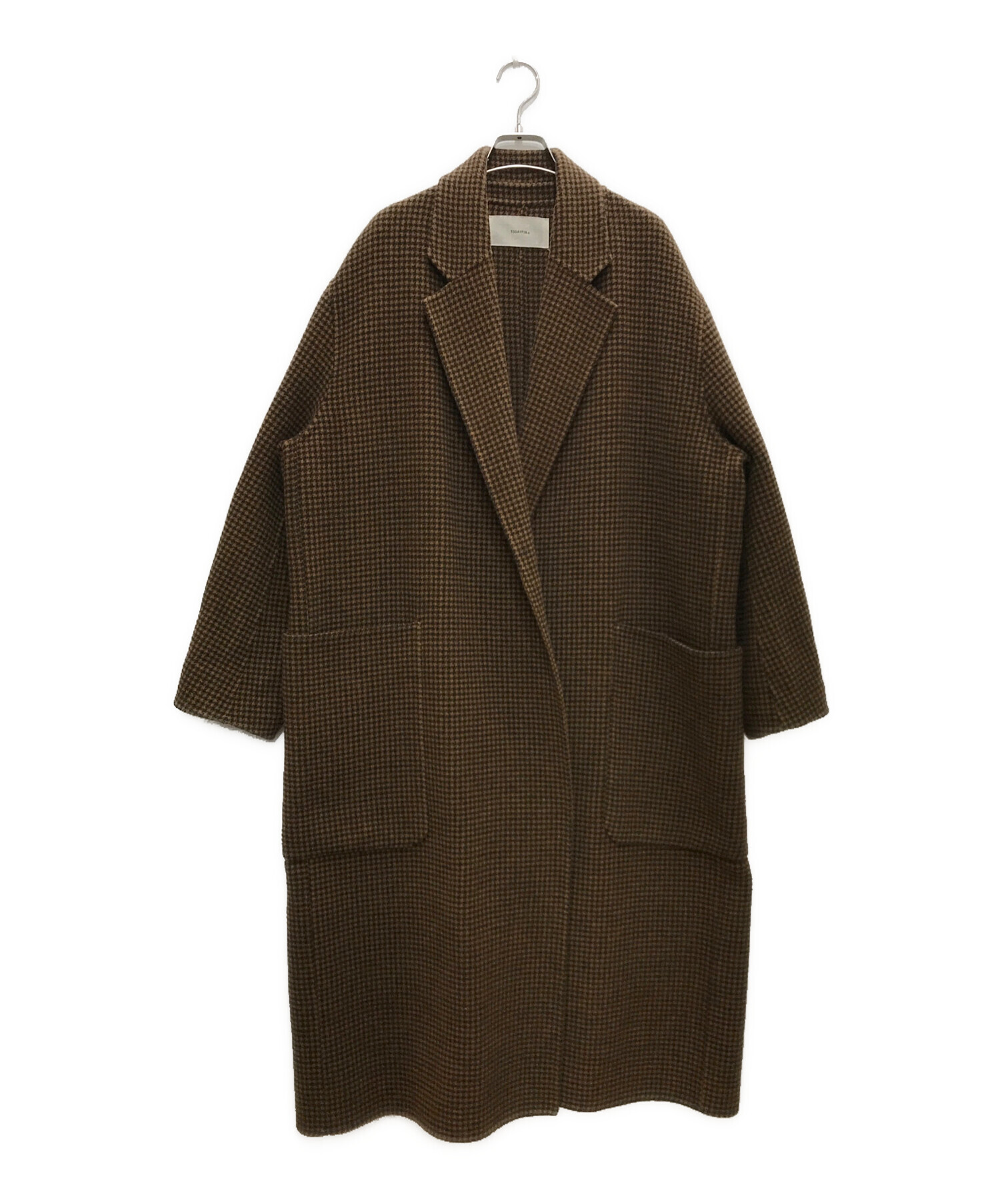 中古・古着通販】TODAYFUL (トゥデイフル) Over Check Coat/オーバー