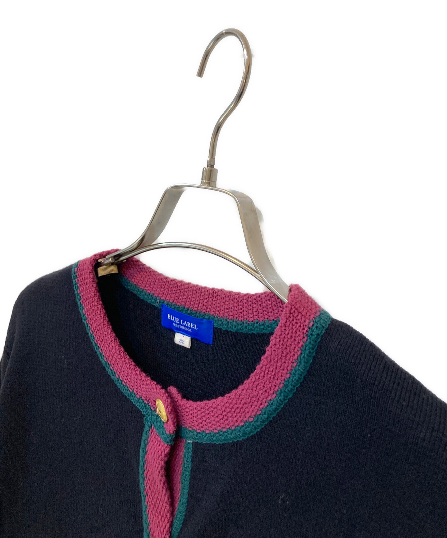 BURBERRY バーバリー ブルーレーベル カーディガン ピンク 美品
