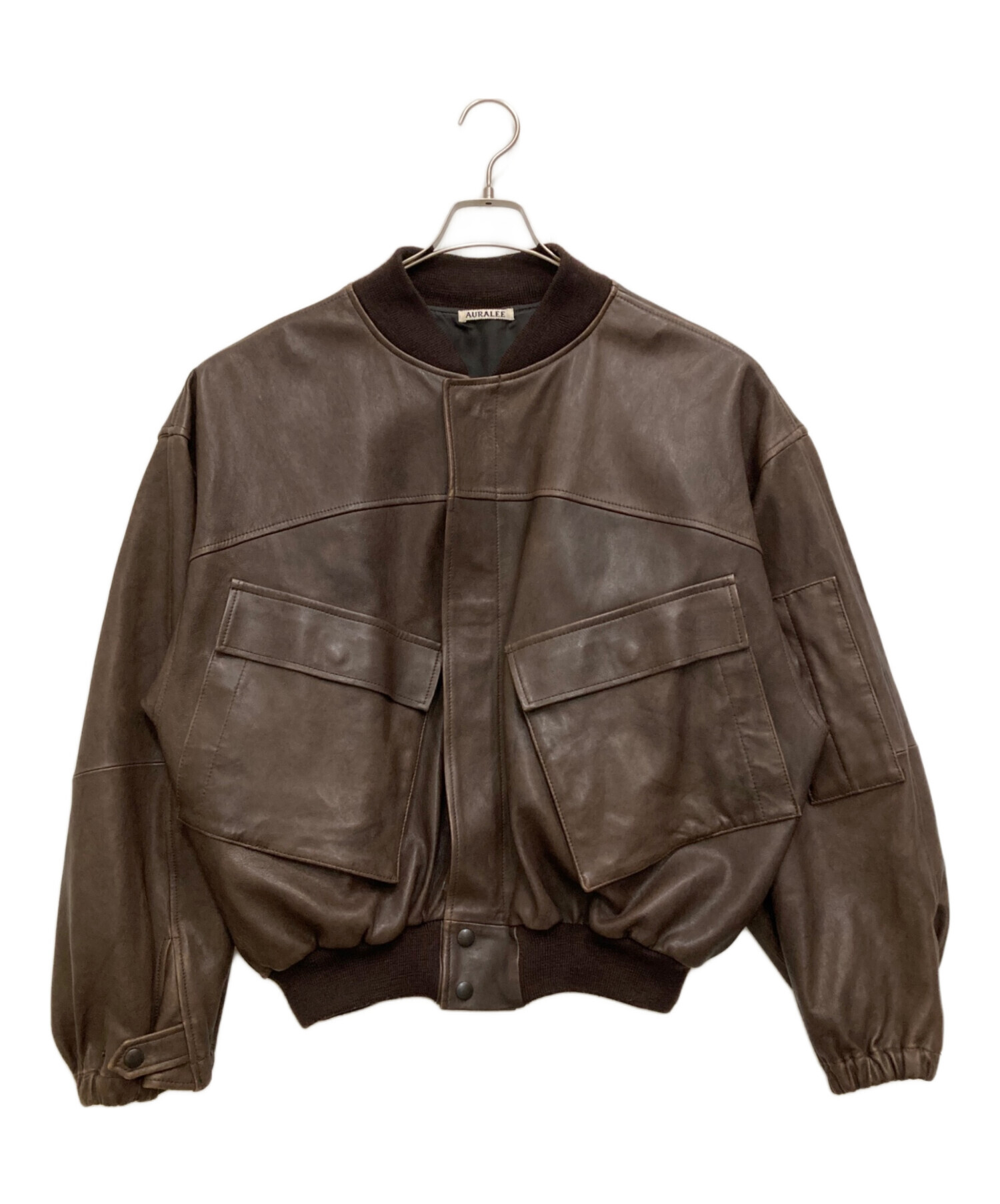 中古・古着通販】AURALEE (オーラリー) LAMB LEATHER FLIGHT BLOUSON