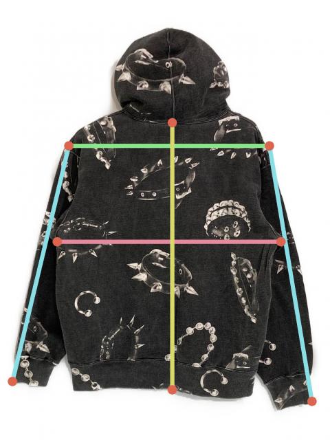 中古・古着通販】SUPREME (シュプリーム) Studded Collars Hooded