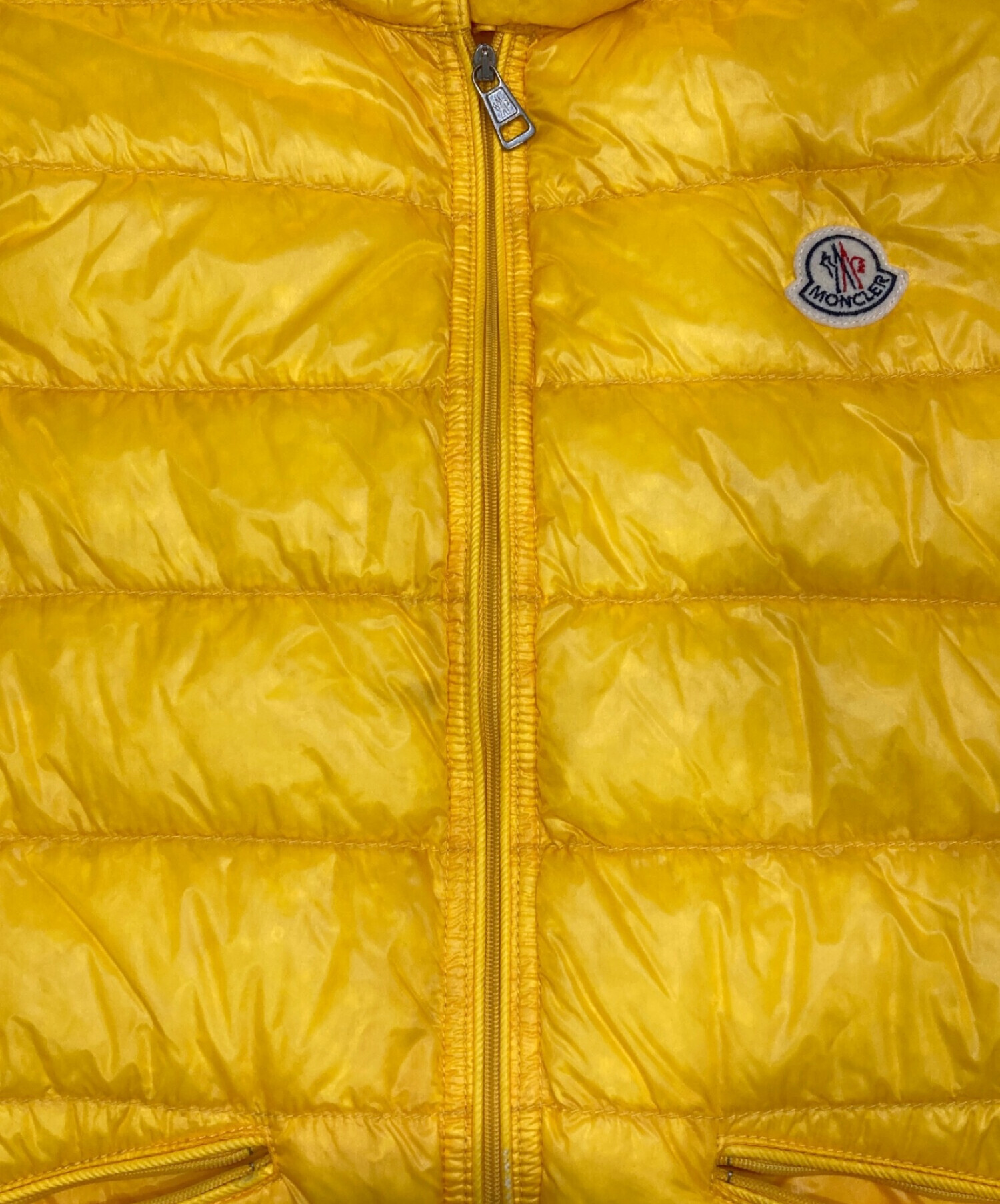 中古・古着通販】MONCLER (モンクレール) ライトダウンベスト イエロー