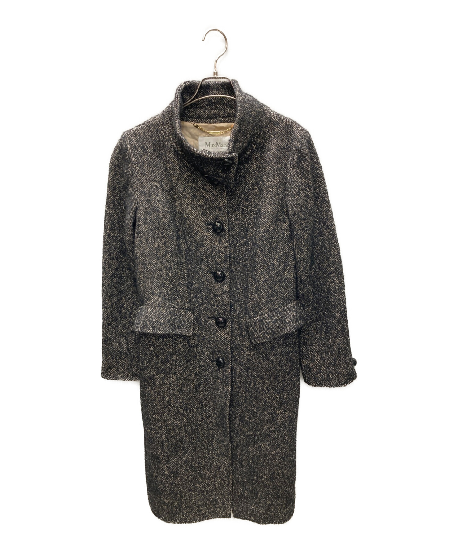 中古・古着通販】MaxMara (マックスマーラ) スタンドカラーツイード